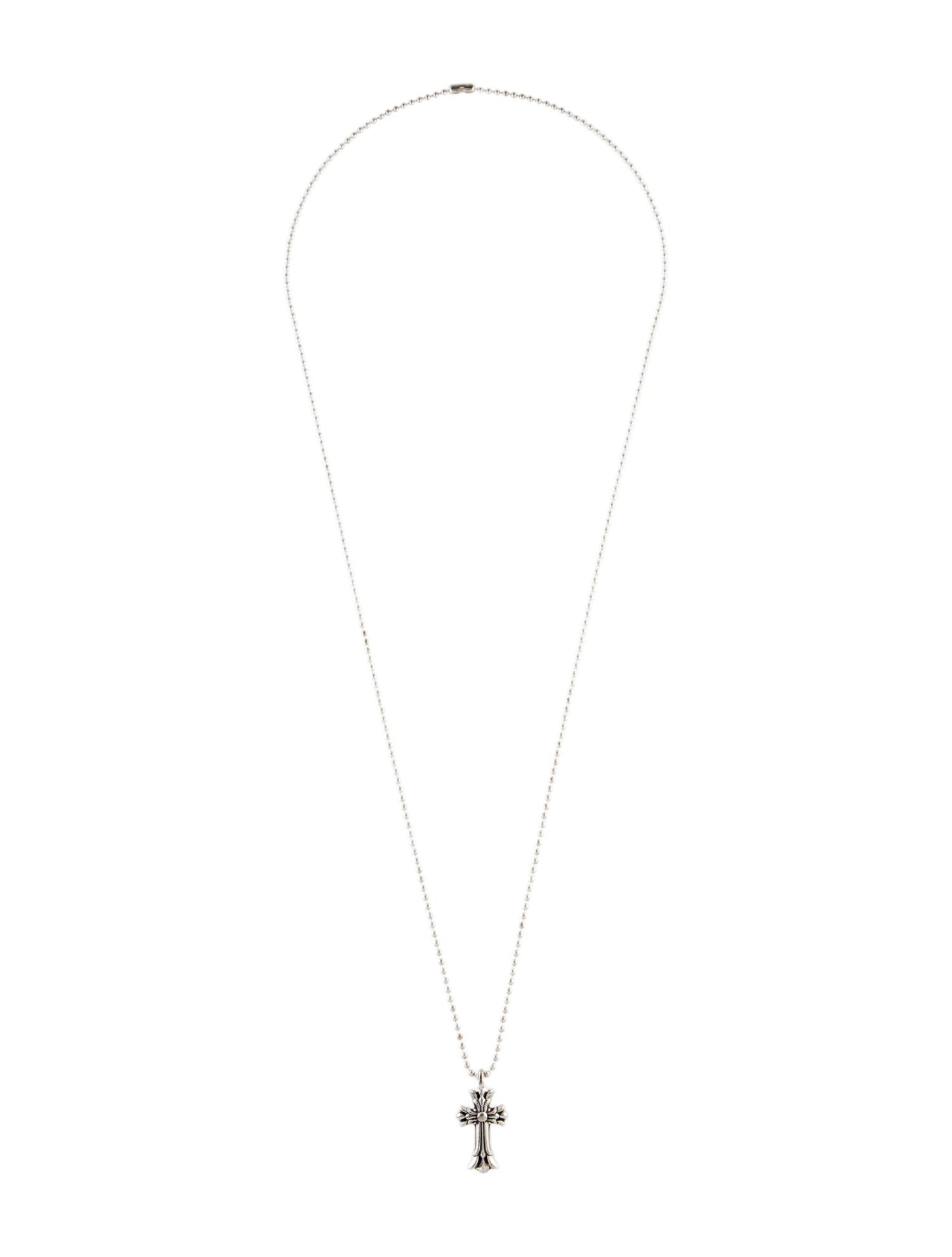 Chrome Hearts Double Cross Pendant Necklace