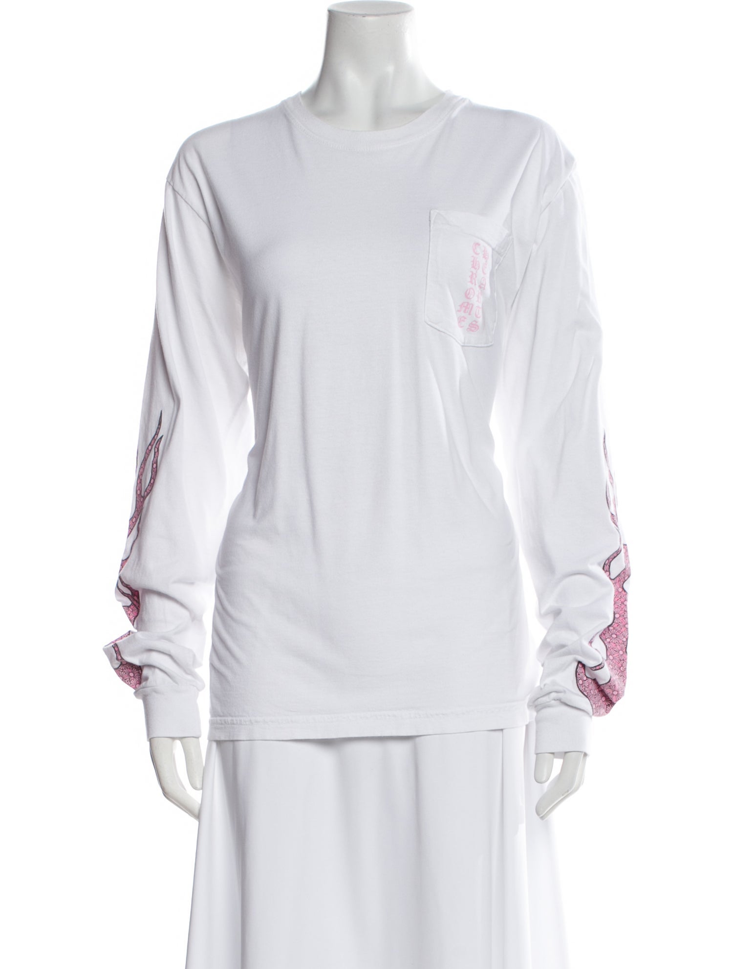 Chrome Hearts Crew Neck Long Sleeve T-Shirt