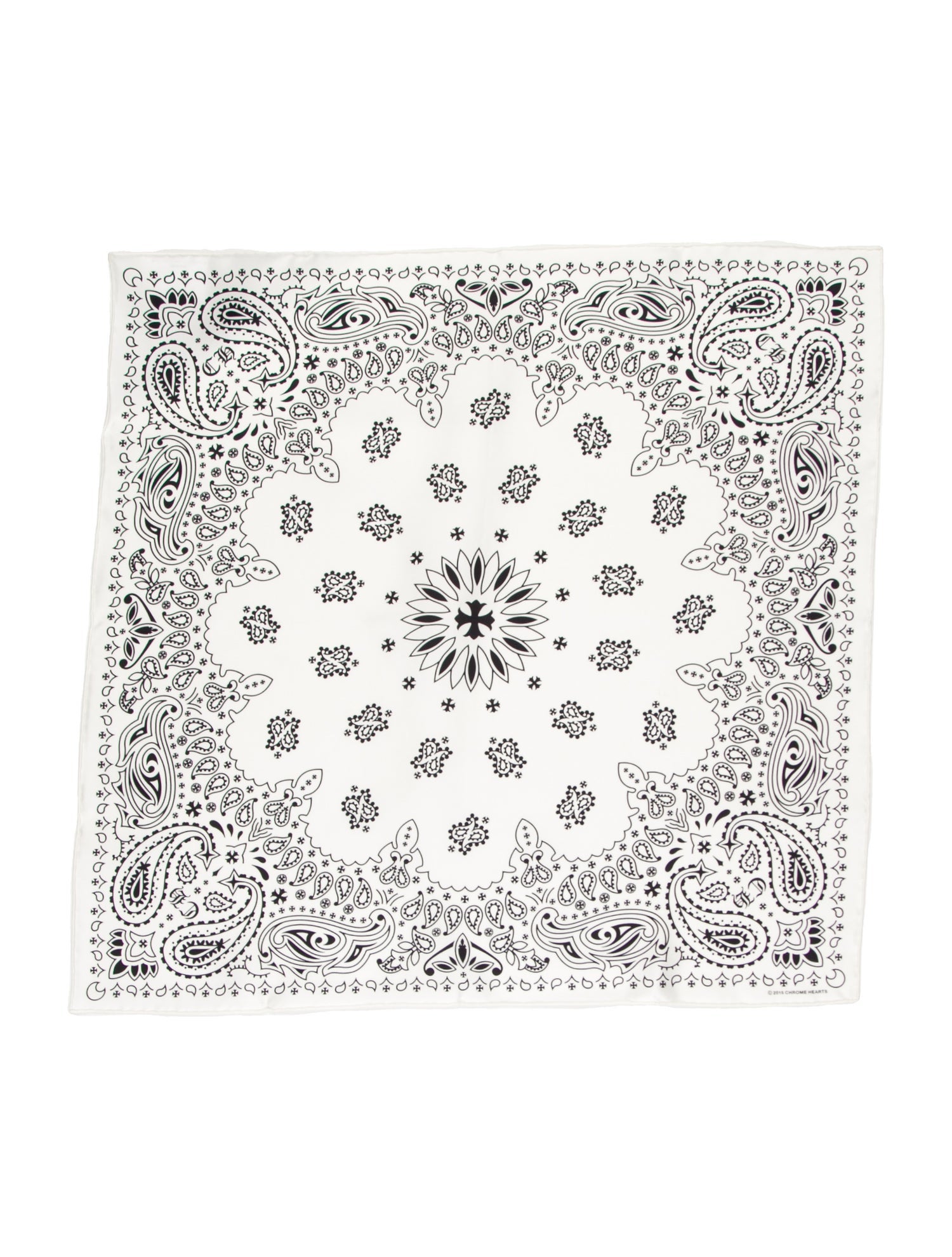 Chrome Hearts Silk Paisley Print Bandana