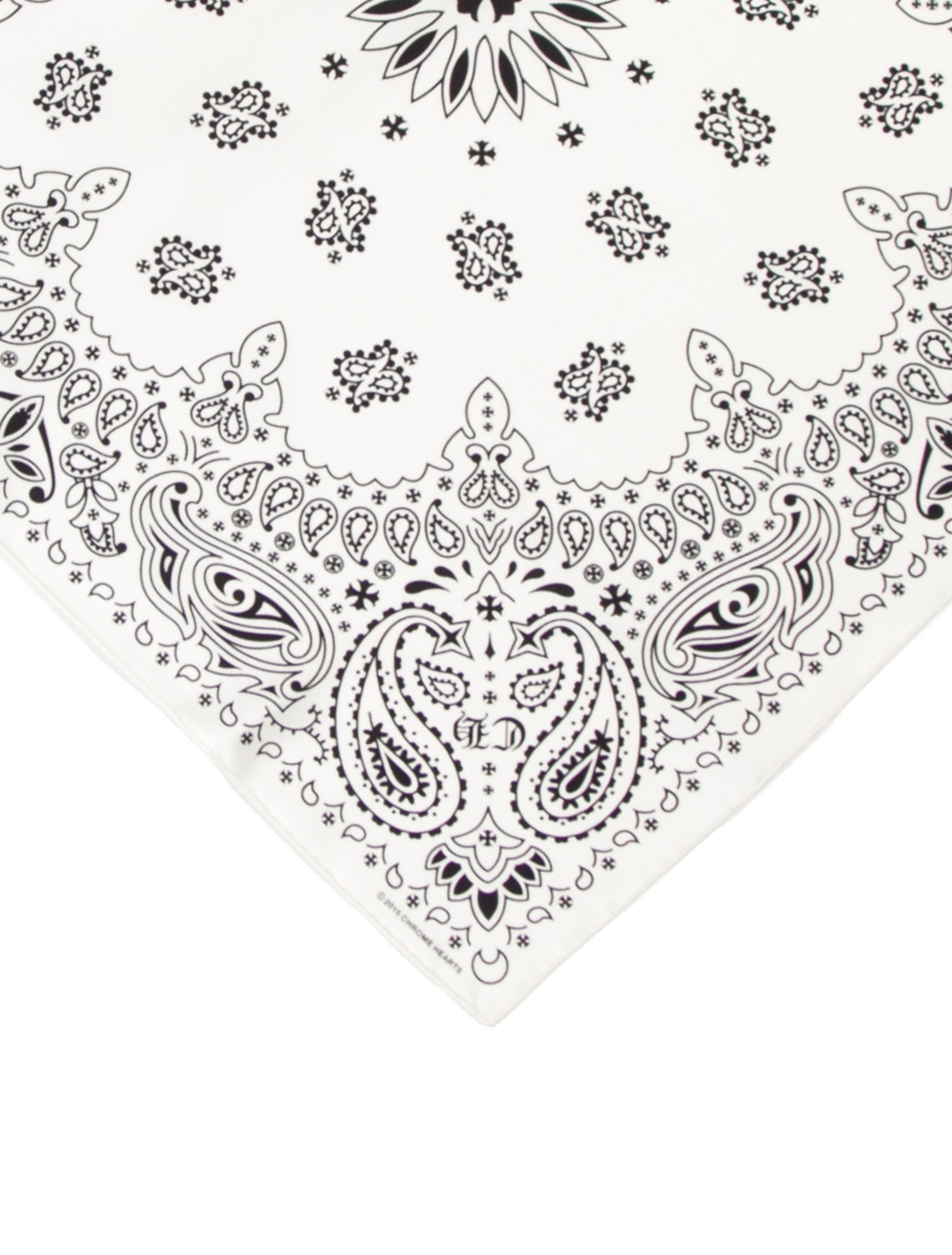 Chrome Hearts Silk Paisley Print Bandana