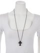 Chrome Hearts Silichrome Cross Pendant Necklace