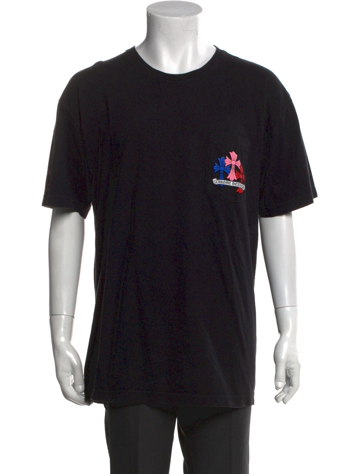 Chrome Hearts Multicolor Cross Cemetery Graphic Print T-Shirt