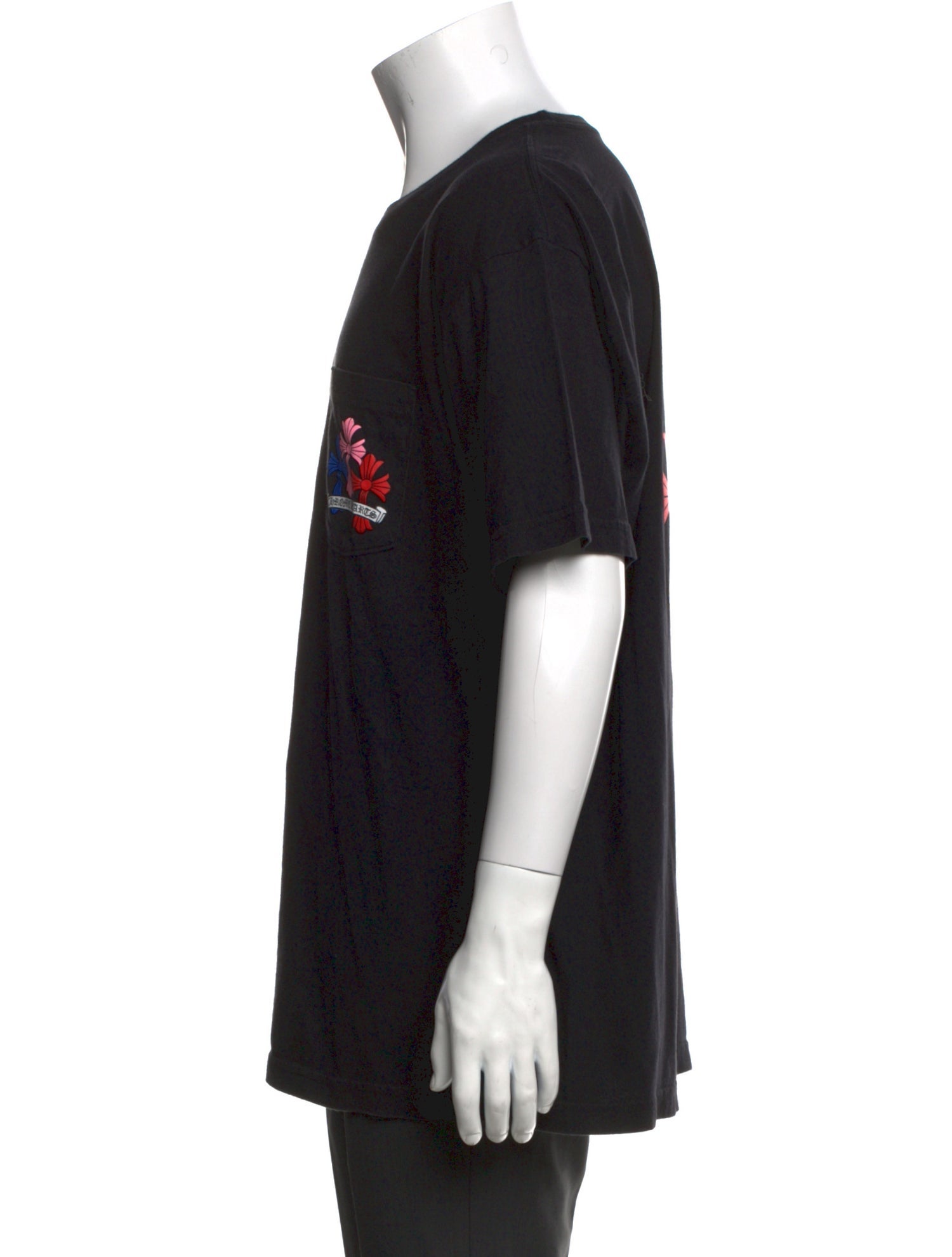 Chrome Hearts Multicolor Cross Cemetery Graphic Print T-Shirt