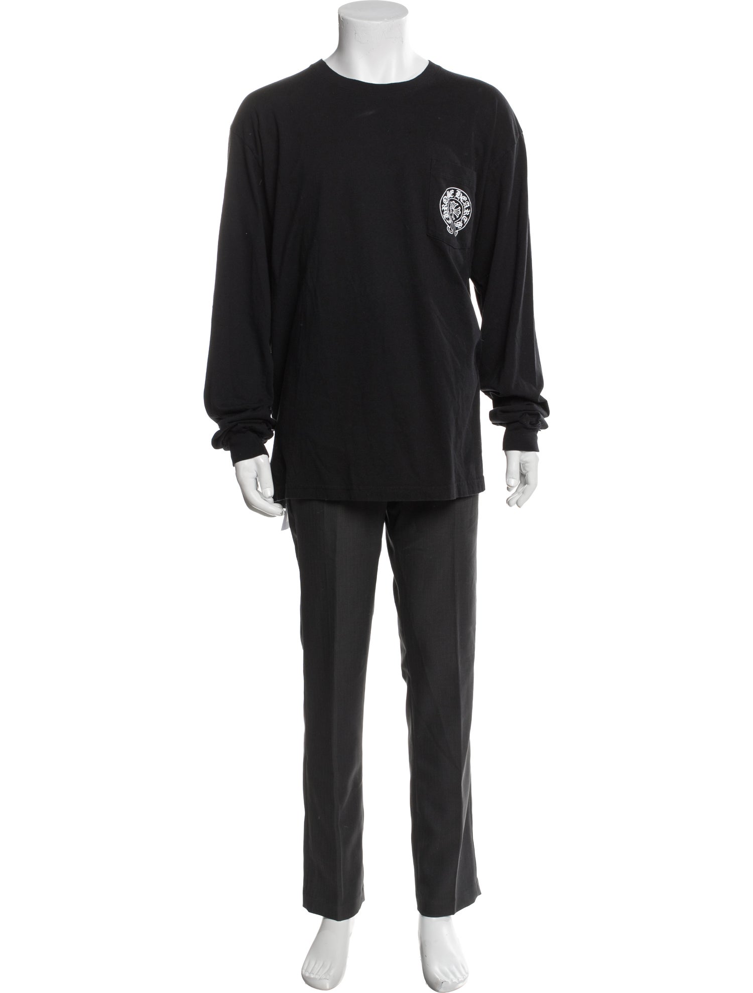 Chrome Hearts 18 Avenue Montaigne L/S Graphic Print T-Shirt