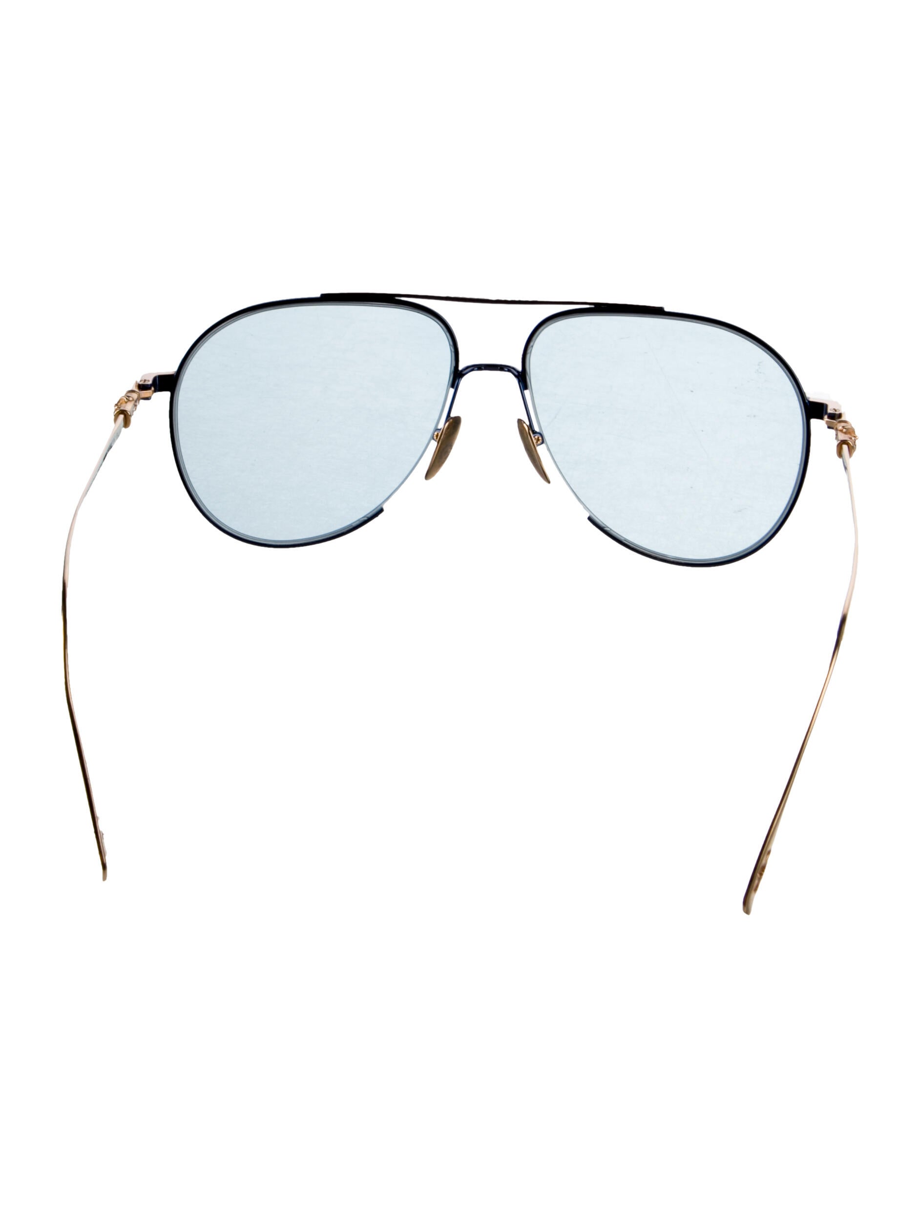 Chrome Hearts Steppin' Blu Aviator Sunglasses
