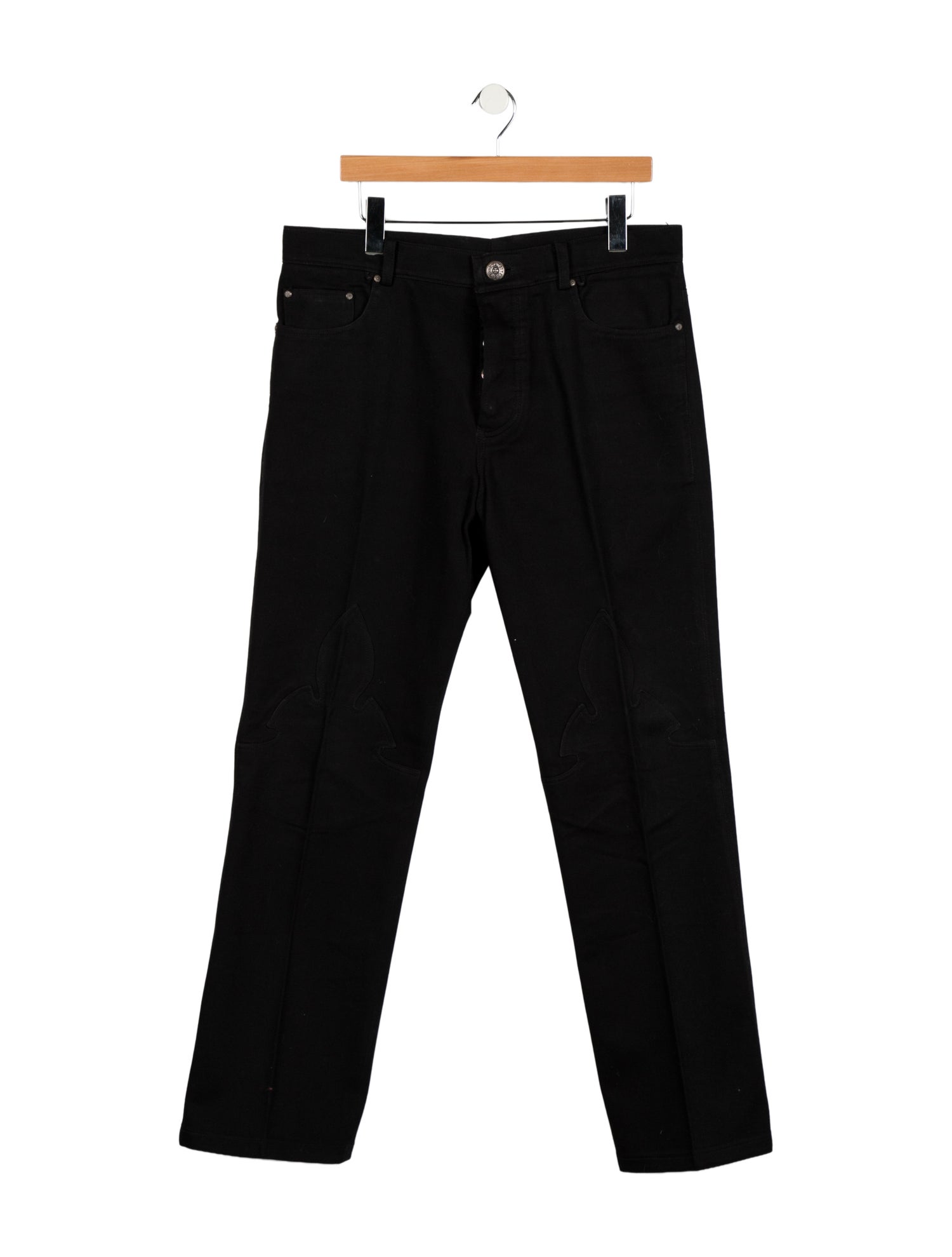 Chrome Hearts Fleur Knee Skinny Jeans