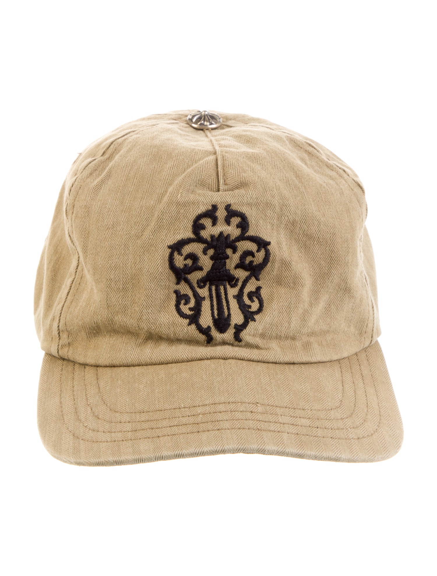 Chrome Hearts Twill Dagger Leather Strapback