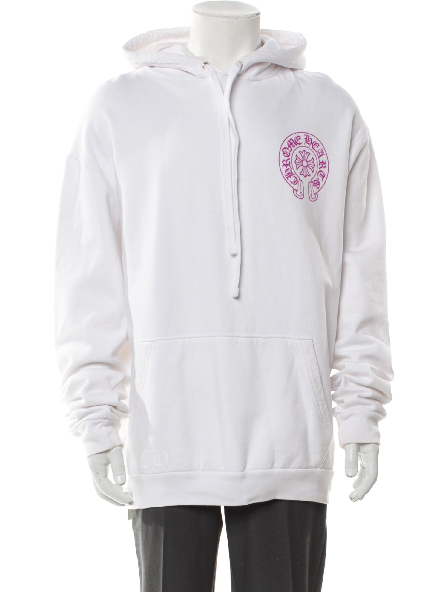 Chrome Hearts Signature Logo Purple Glitter Horseshoe (Online Exclusive) Hoodie