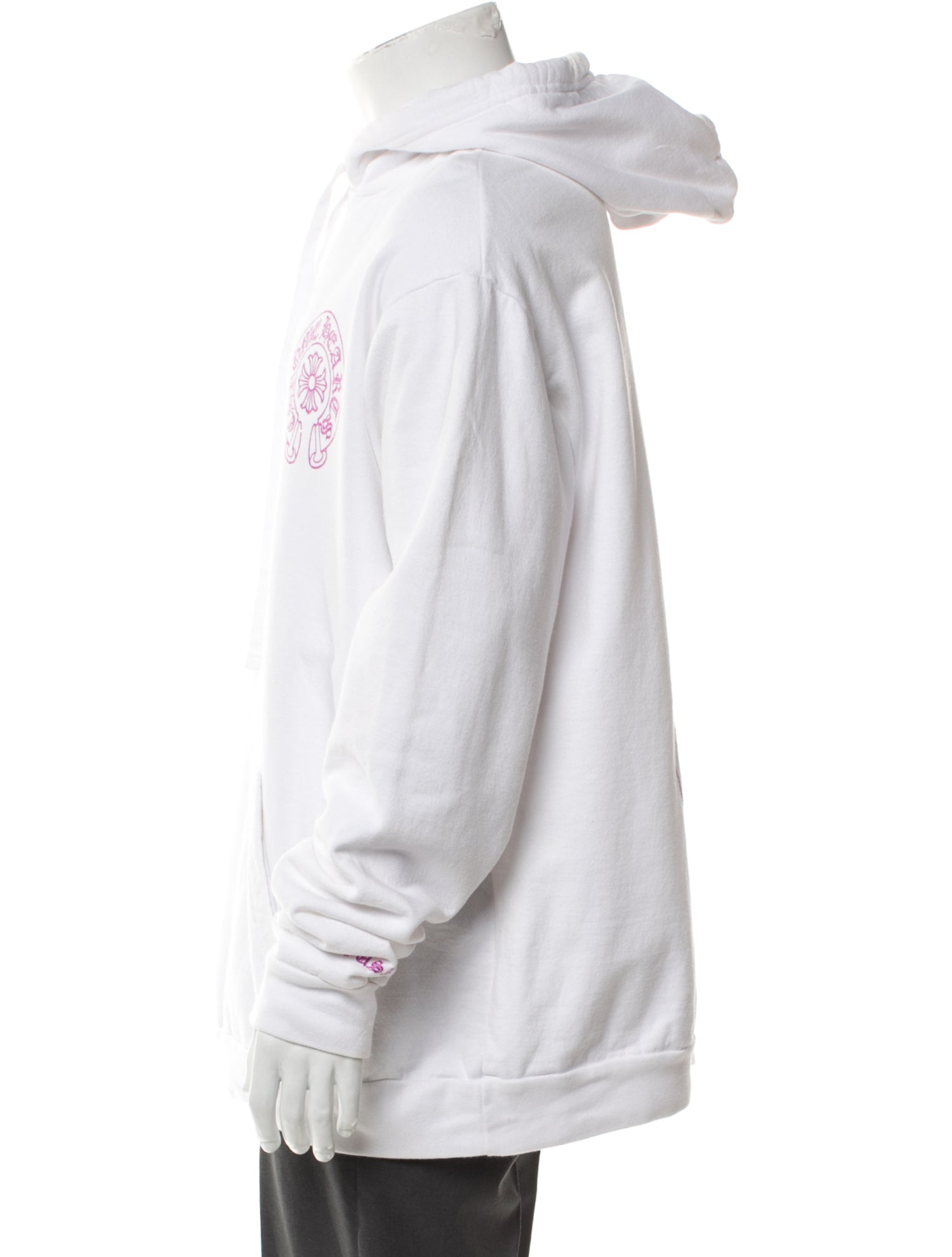 Chrome Hearts Signature Logo Purple Glitter Horseshoe (Online Exclusive) Hoodie