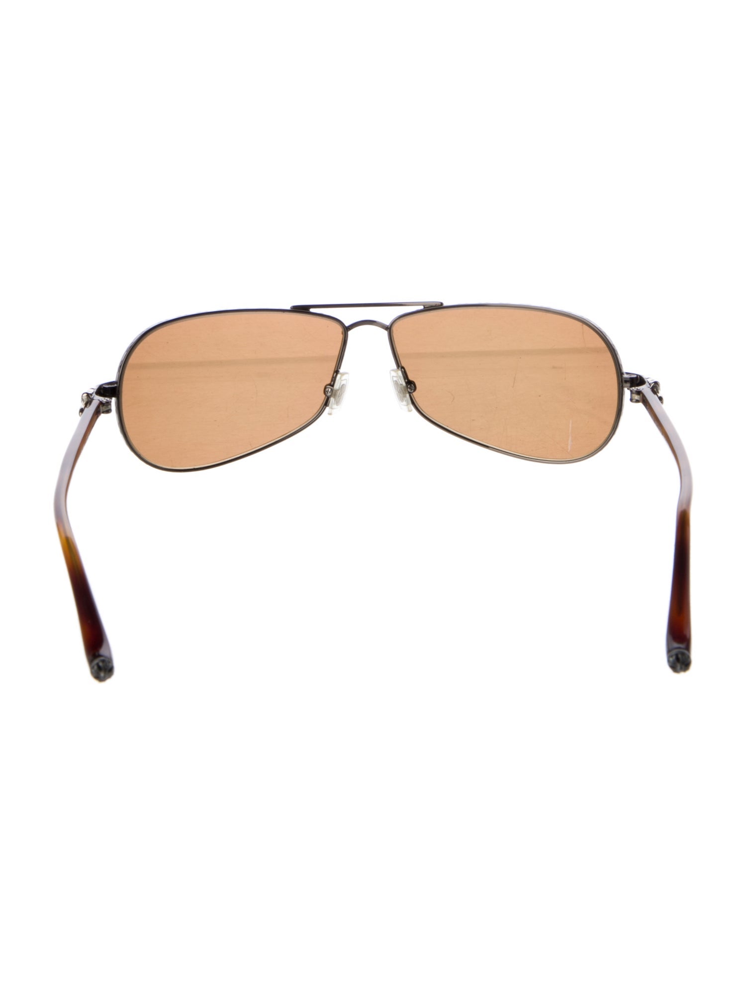 Chrome Hearts Red Aviator Sunglasses