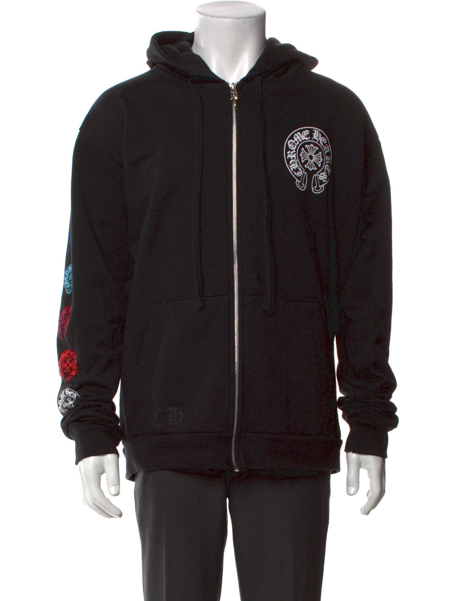 Chrome Hearts Multicolor Horseshoe Graphic Print Hoodie