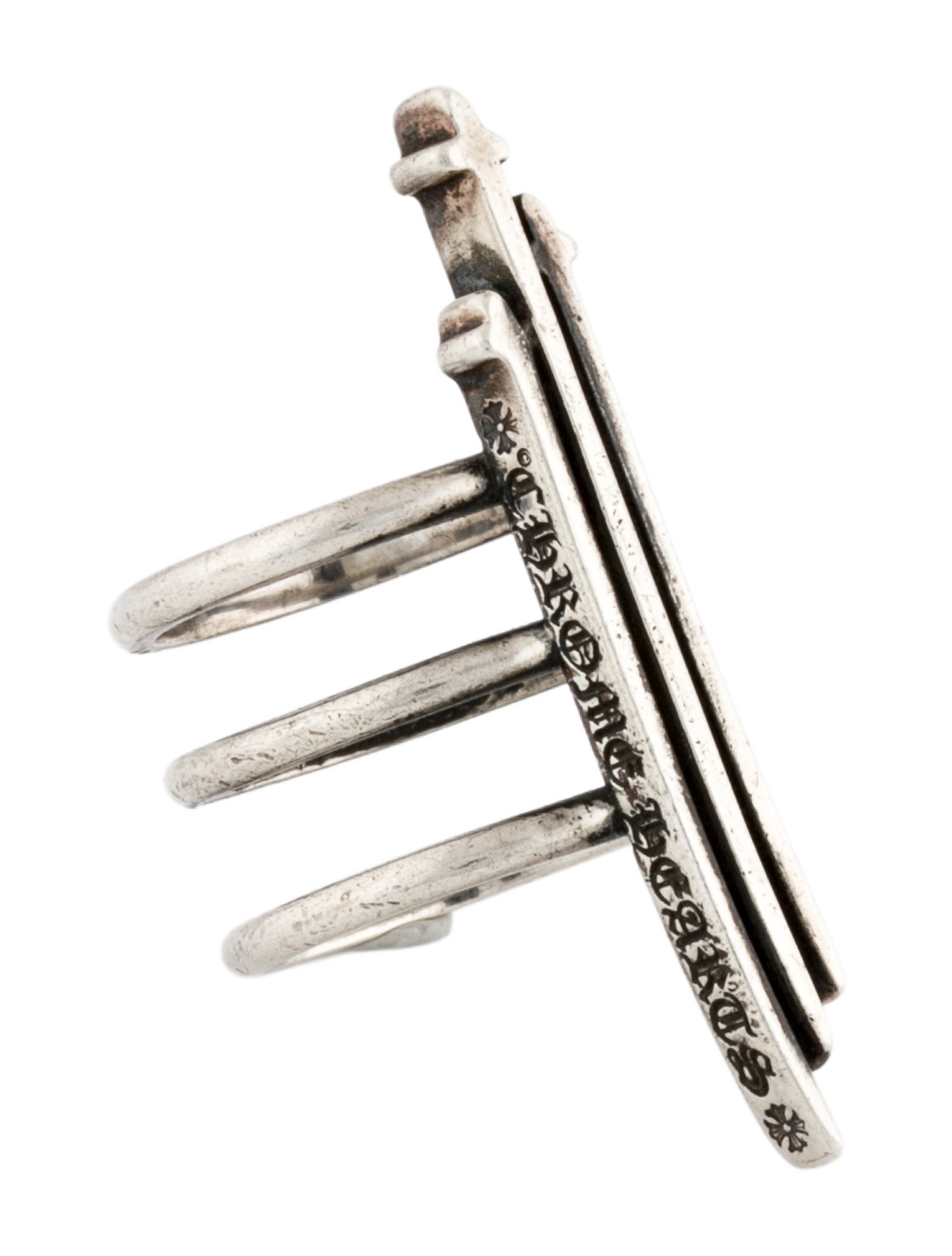 Chrome Hearts Triple Cross Ring