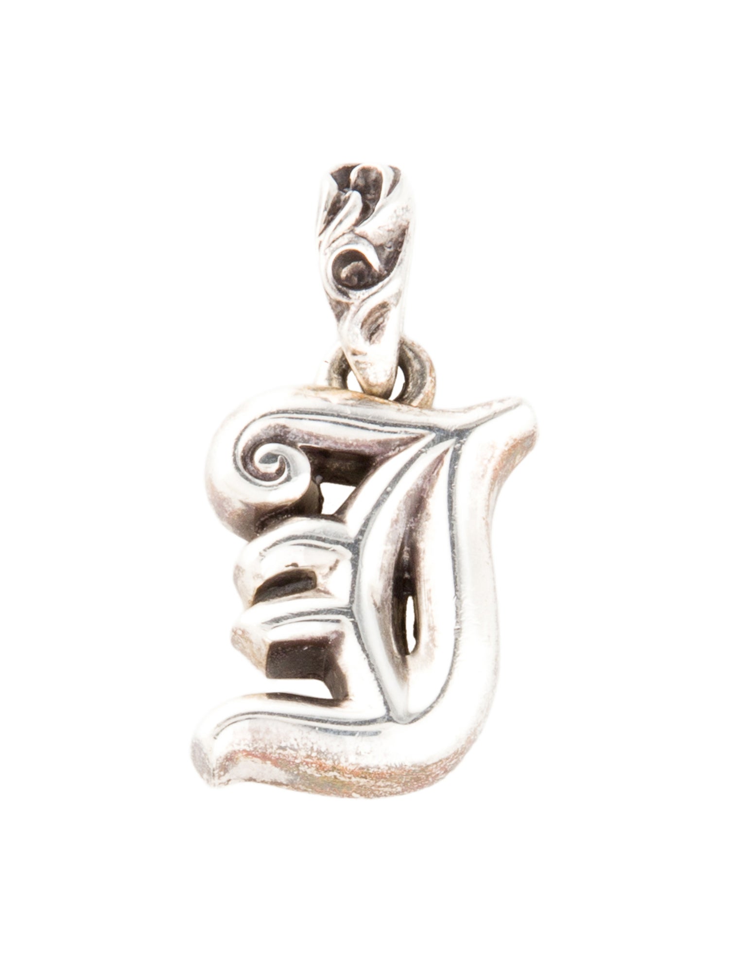 Chrome Hearts Letter 'J' Pendant