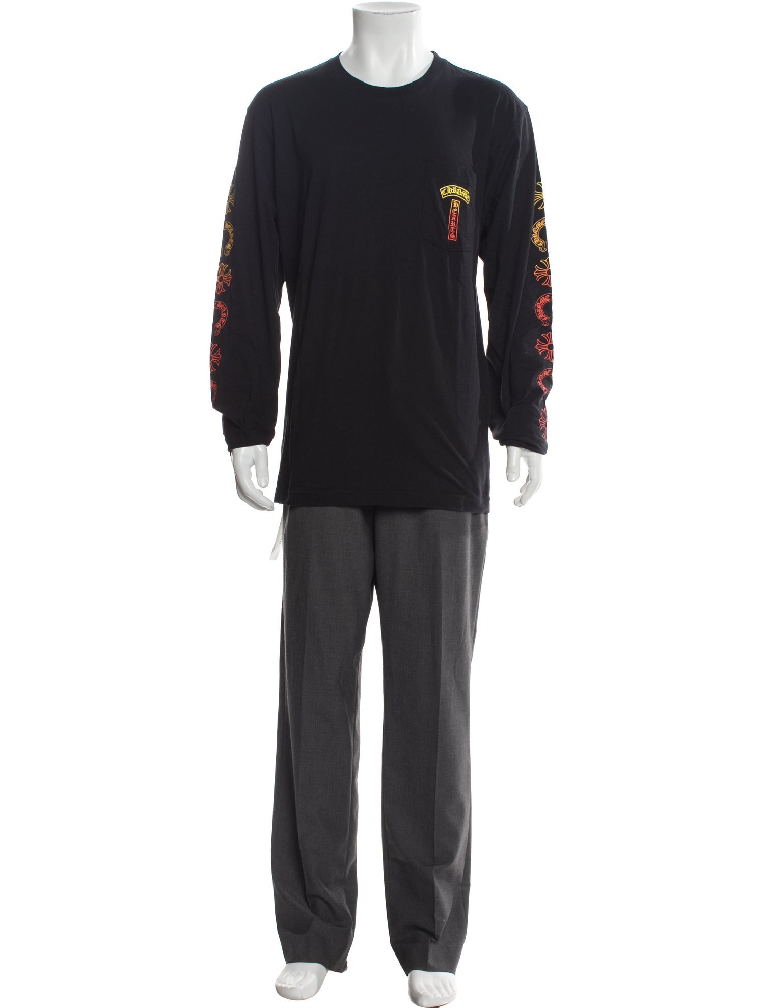 Chrome Hearts Gradient T-Bar Graphic Print T-Shirt