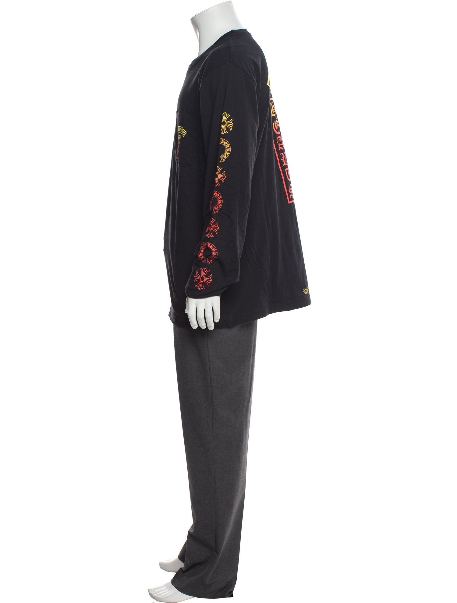 Chrome Hearts Gradient T-Bar Graphic Print T-Shirt