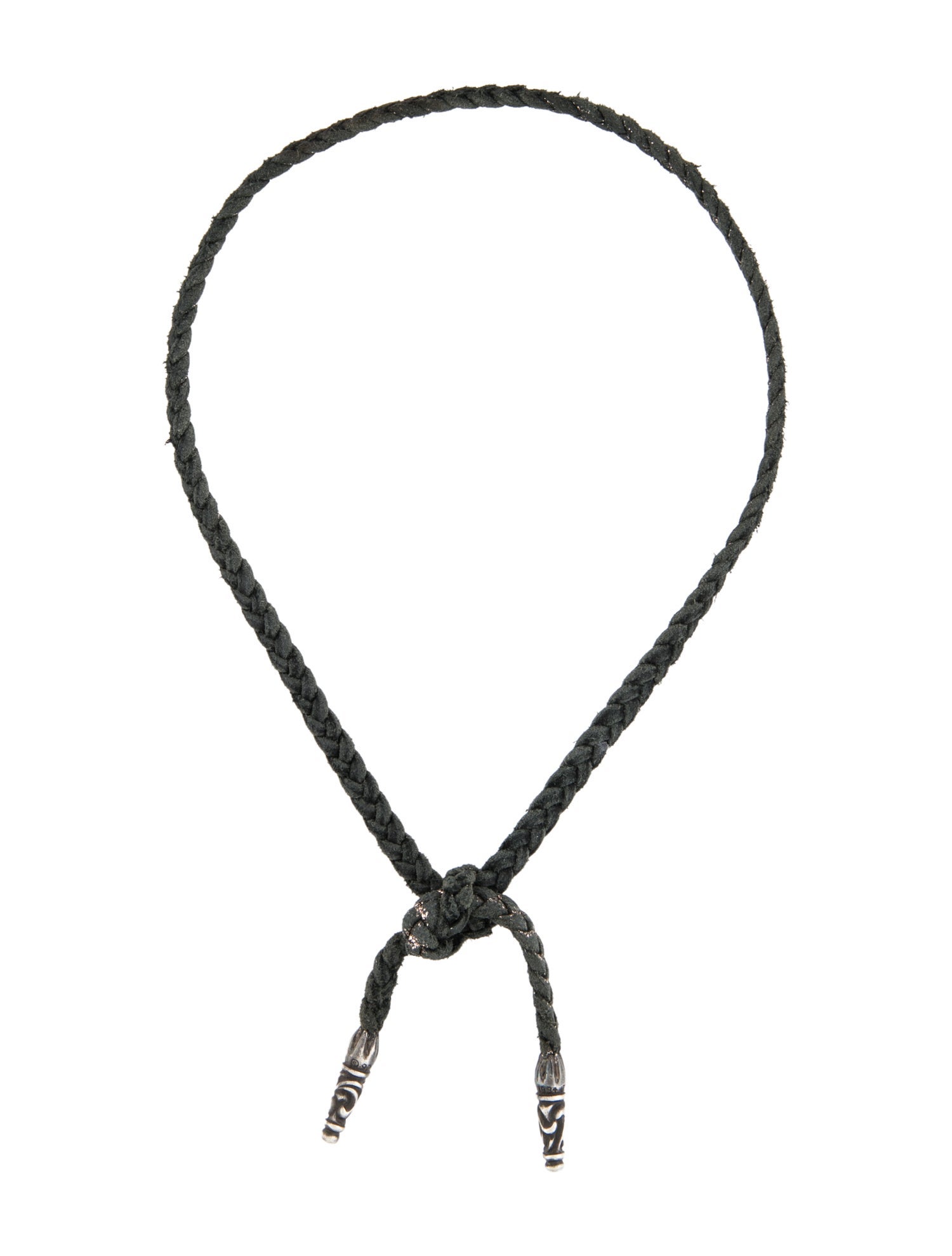 Chrome Hearts Leather Braided Necklace