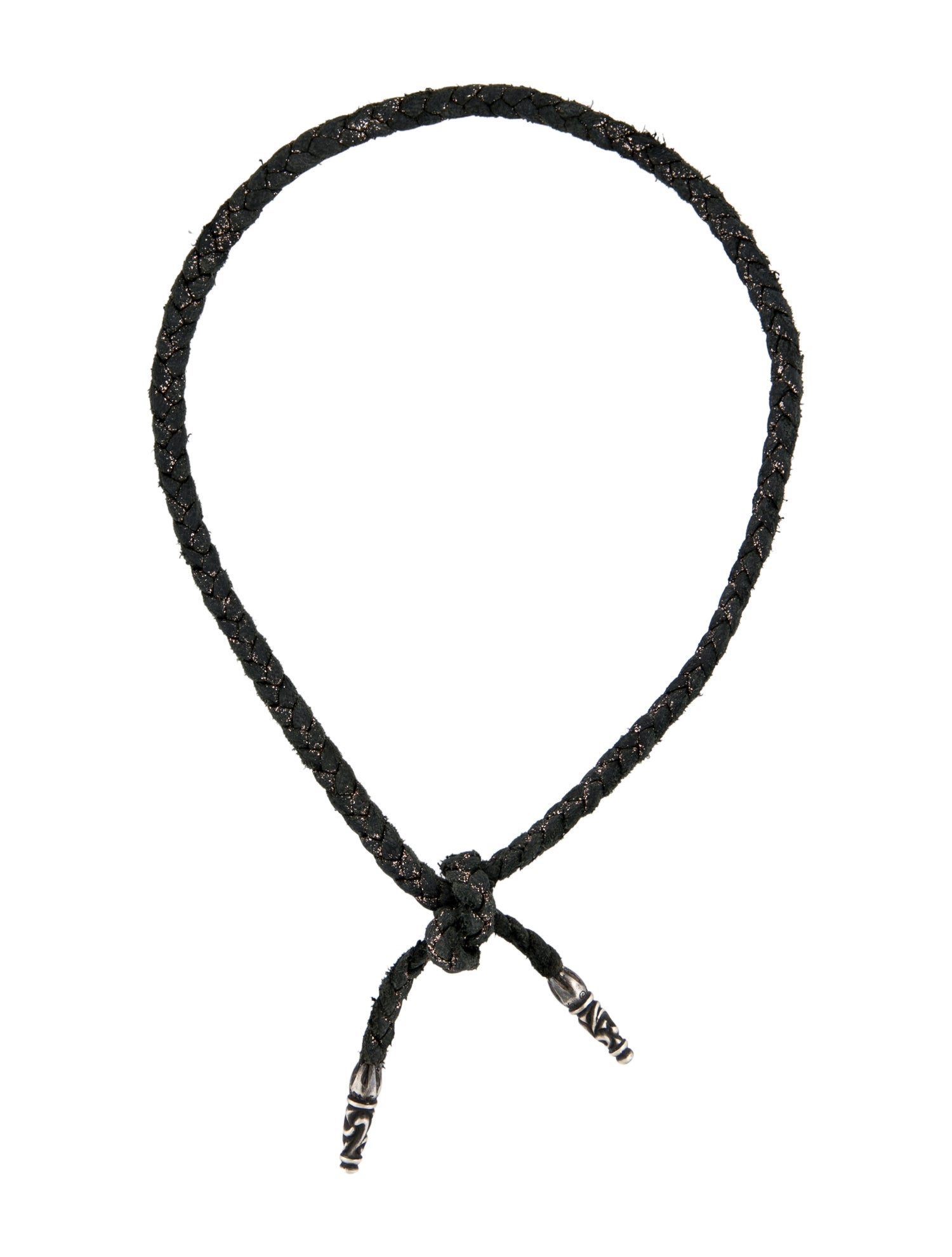 Chrome Hearts Leather Braided Necklace