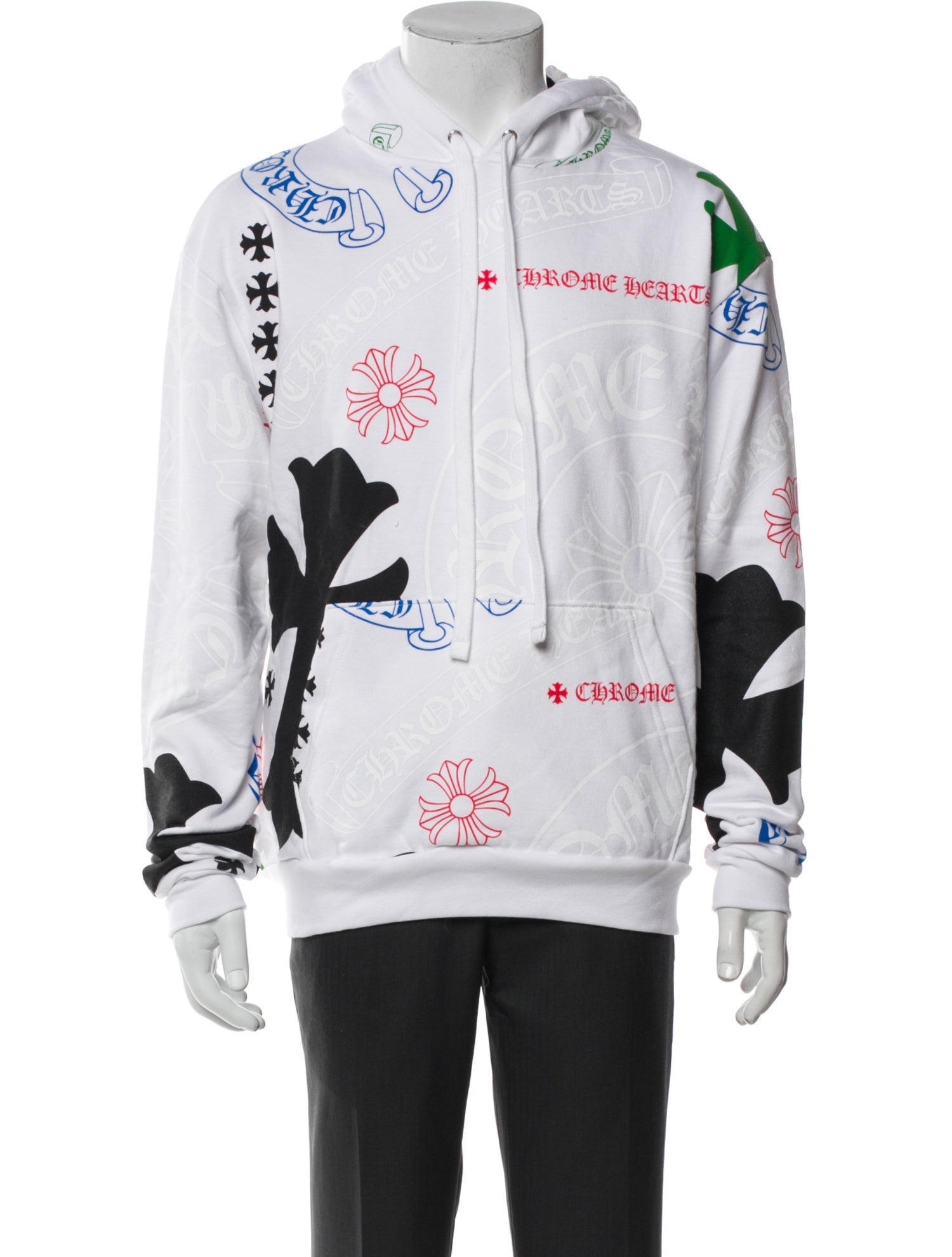 Chrome Hearts Stencil Graphic Print Hoodie