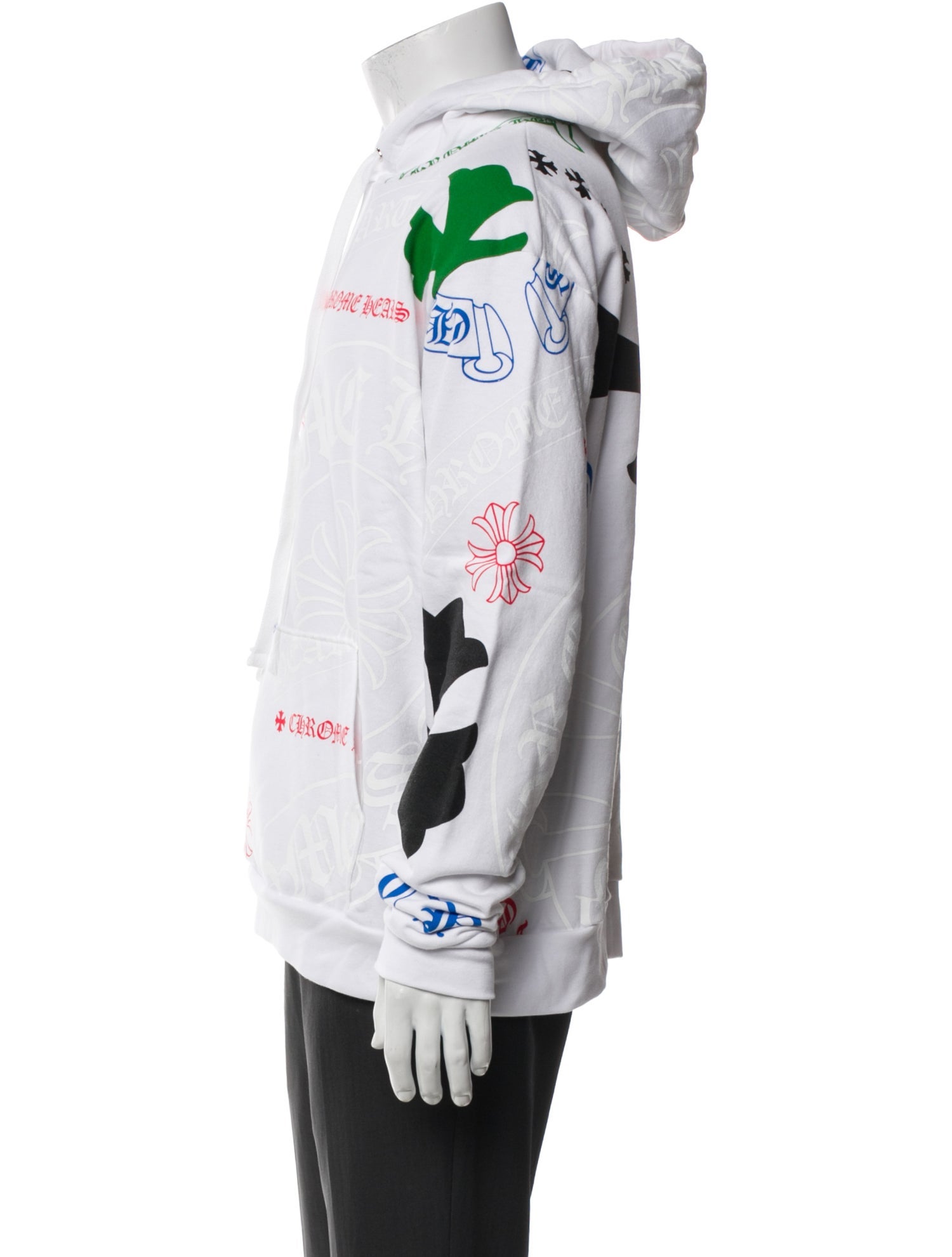 Chrome Hearts Stencil Graphic Print Hoodie