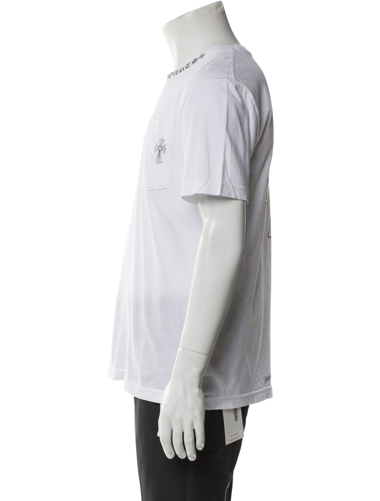 Chrome Hearts Neck Logo Cross Graphic Print T-Shirt