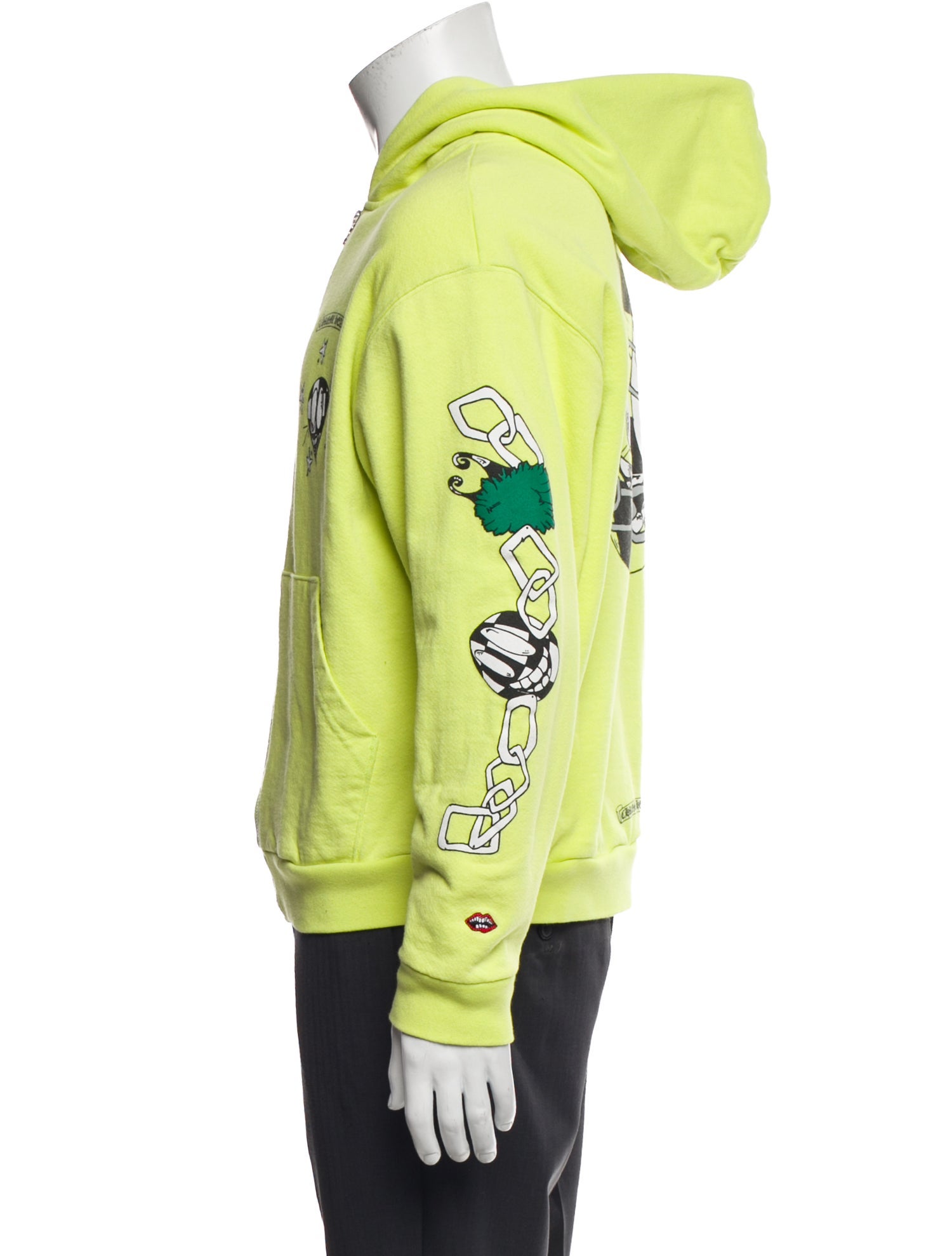 Chrome Hearts Matty Boy Thermal Lined Graphic Print Hoodie