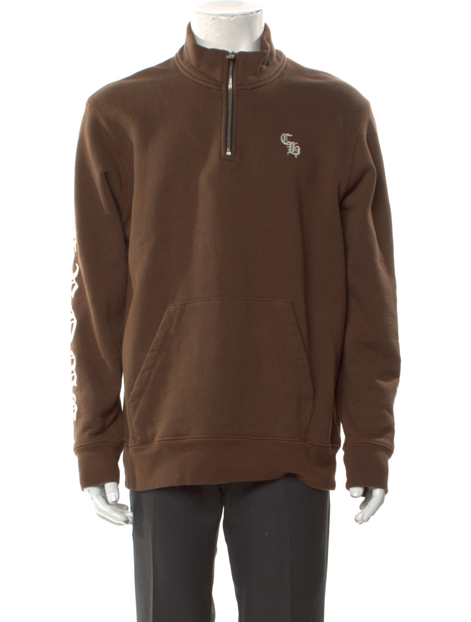 Chrome Hearts Mock Neck Long Sleeve Sweatshirt