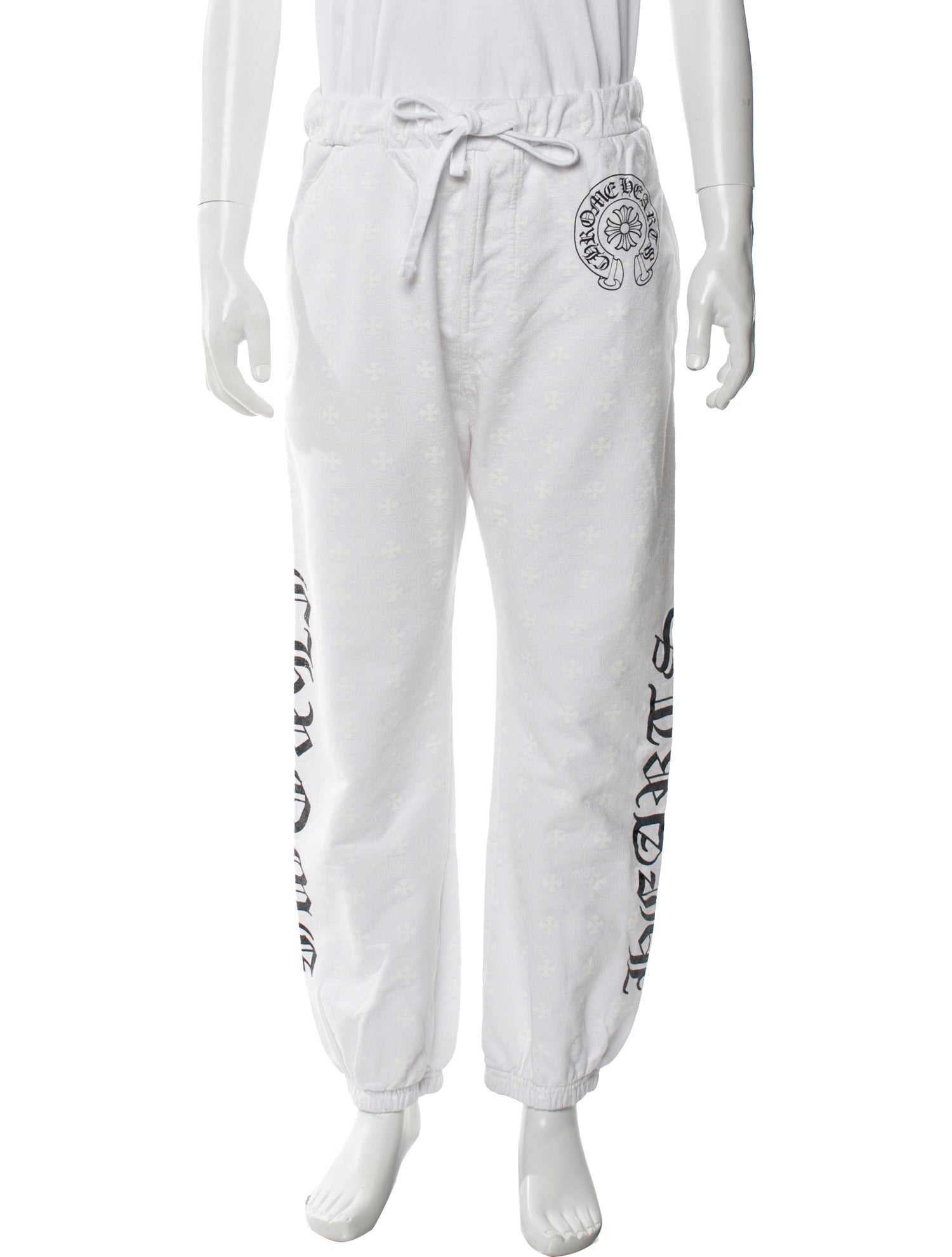 Chrome Hearts Plus Monogram Graphic Print Lounge Bottoms