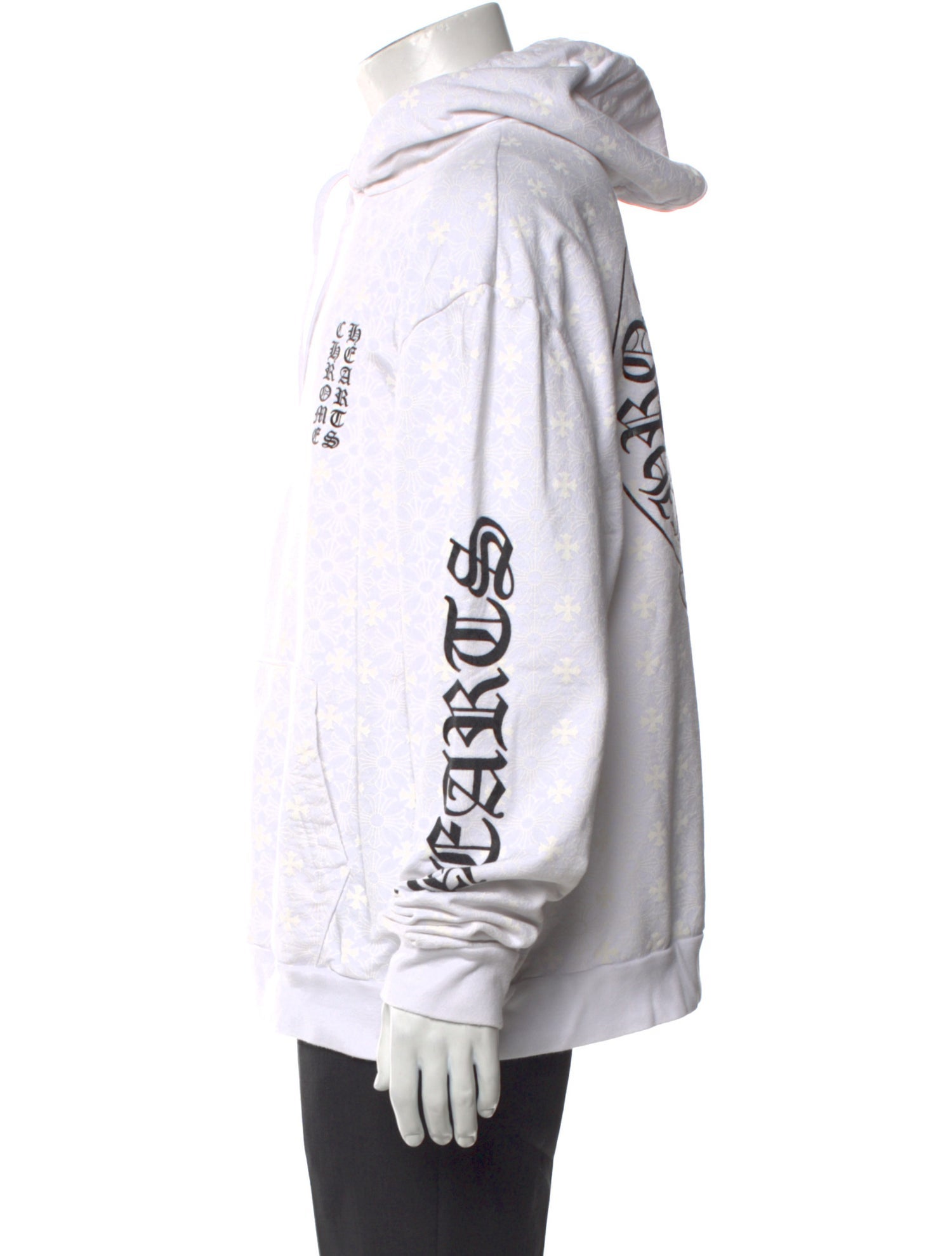 Chrome Hearts Signature Logo All-Over Logo Hoodie