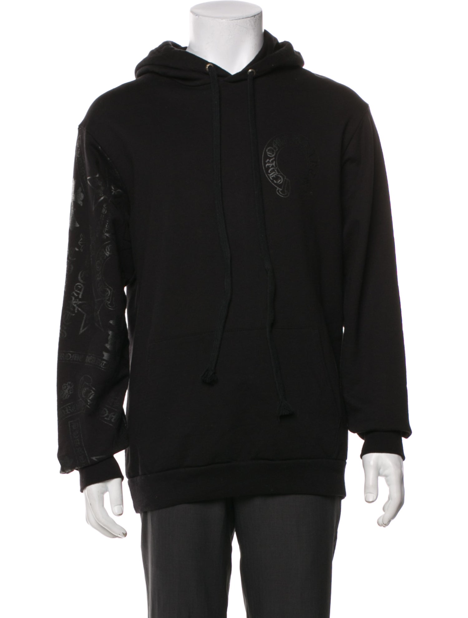 Chrome Hearts Stencil Arm Graphic Print Hoodie
