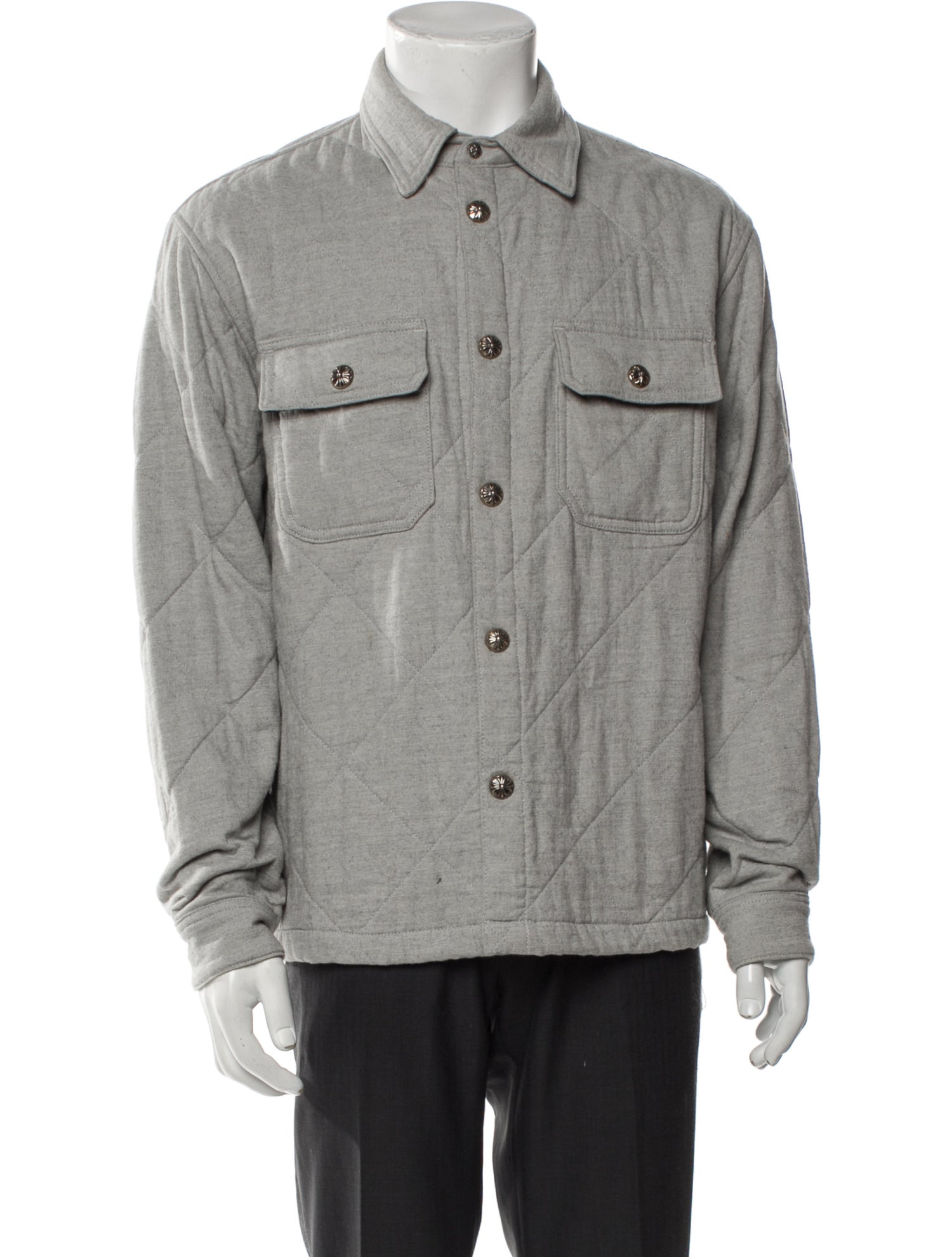 Chrome Hearts Work Dog Quilted Denim Jacket