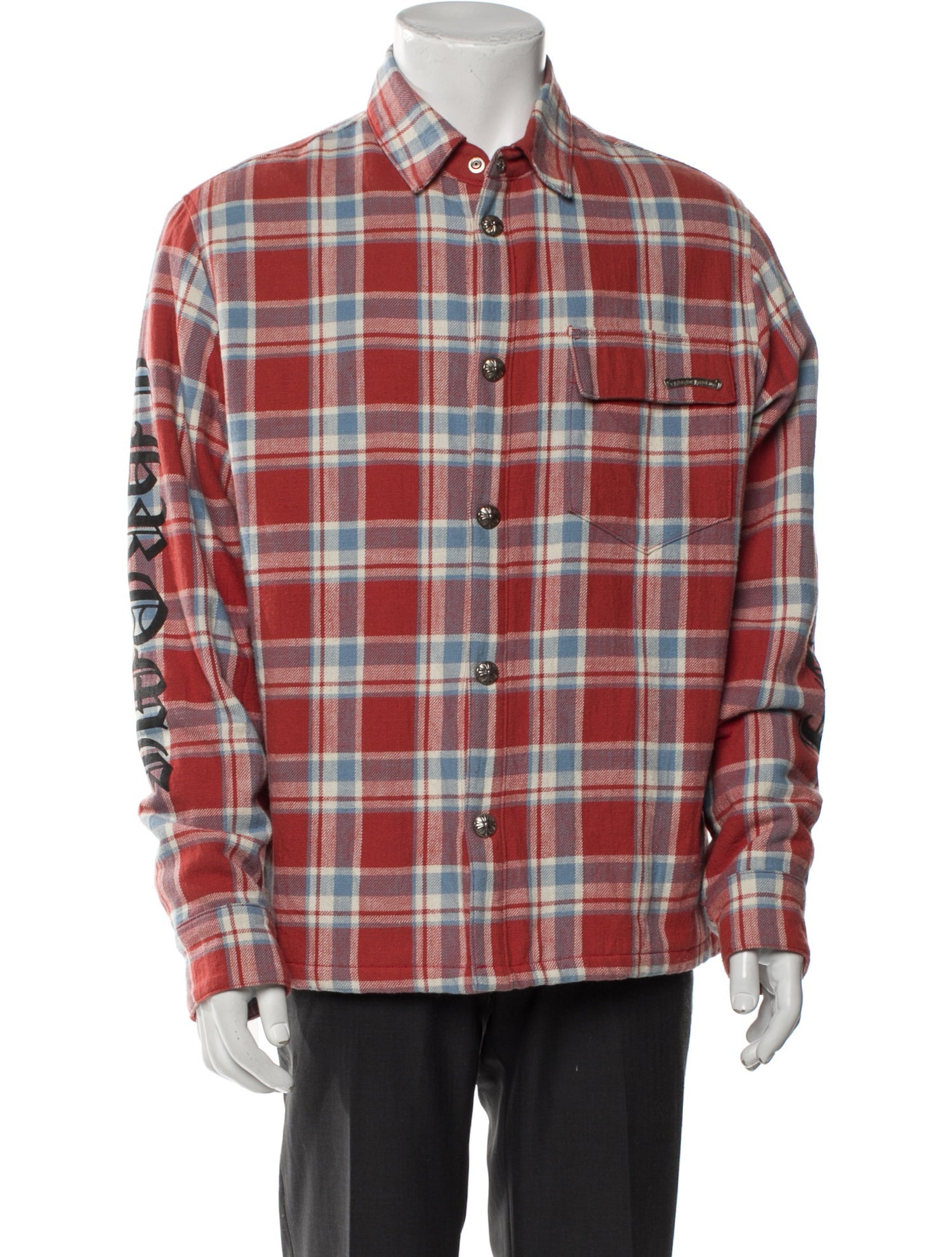 Chrome Hearts Plaid Plaid Print Jacket