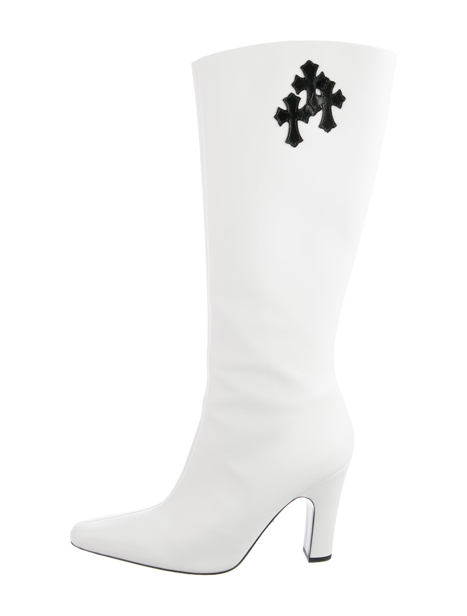 Chrome Hearts Sugar Jones Leather Boots