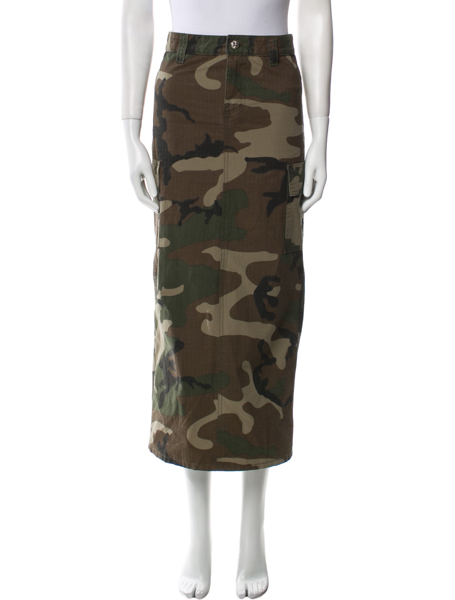 Chrome Hearts Floral Print Midi Length Skirt