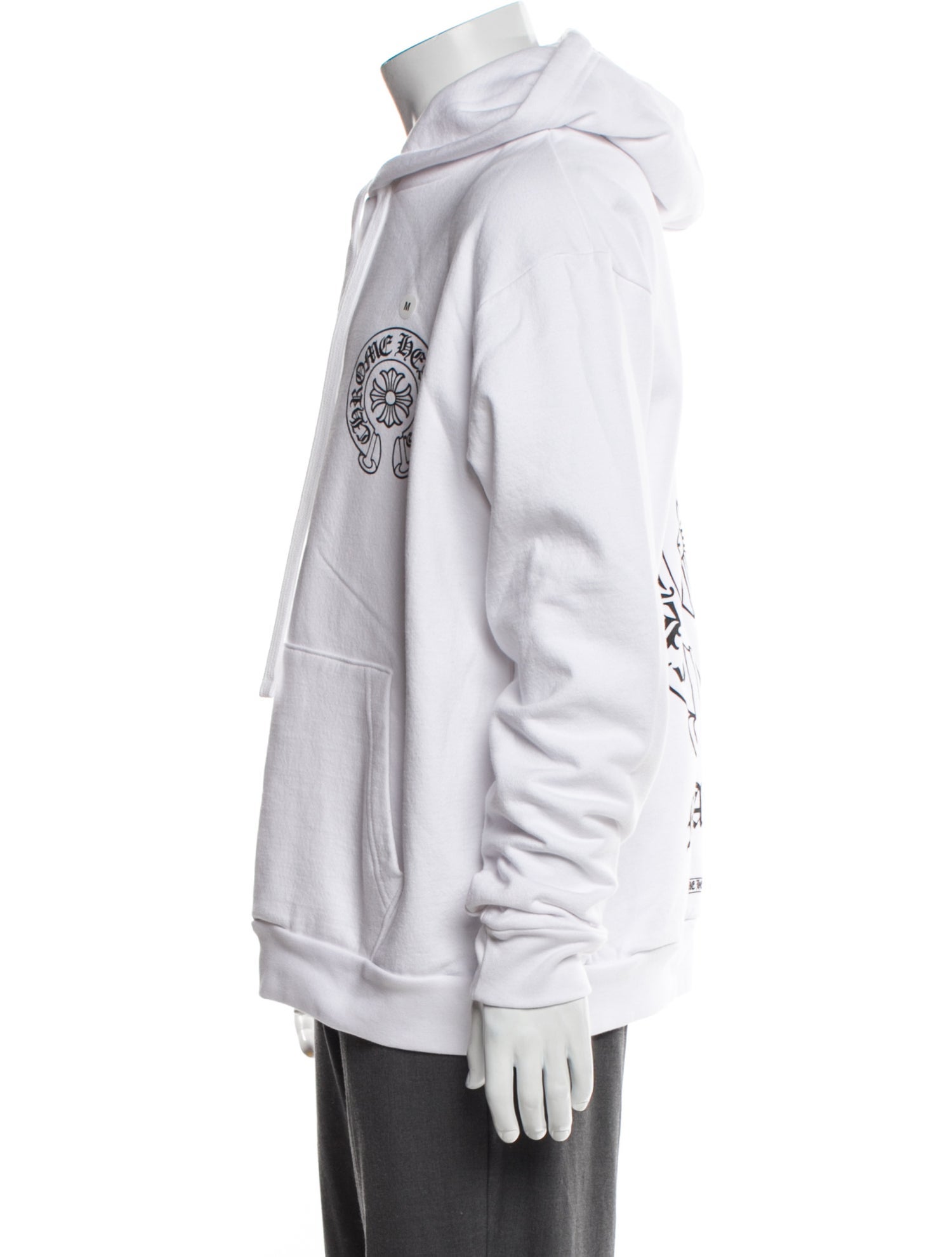 Chrome Hearts Miami Horseshoe Logo Graphic Print Hoodie