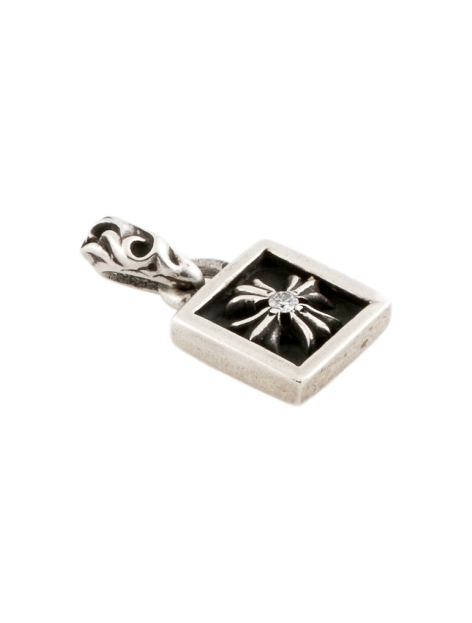 Chrome Hearts Diamond Maltese Cross Pendant