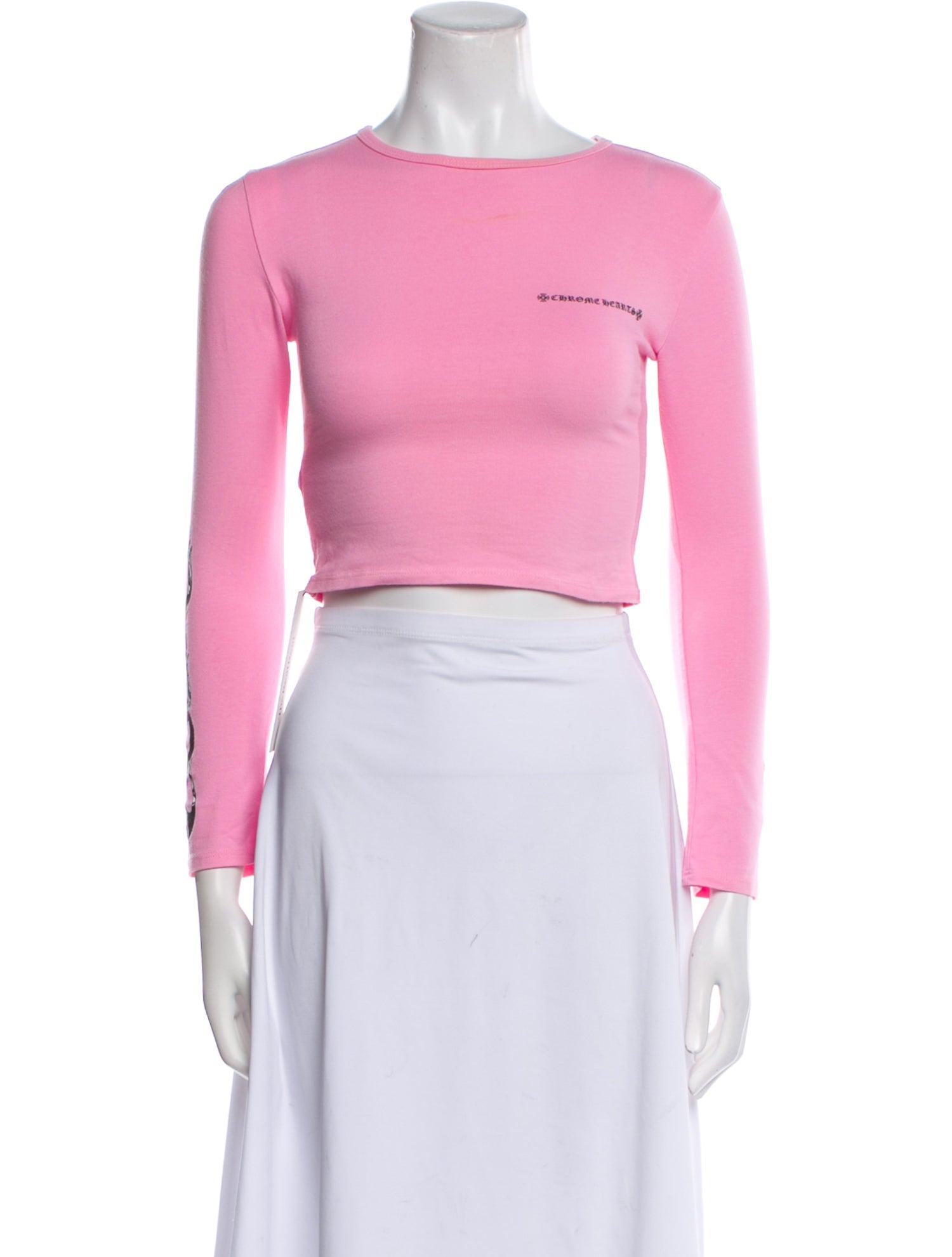 Chrome Hearts Matty Boy Crew Neck Crop Top