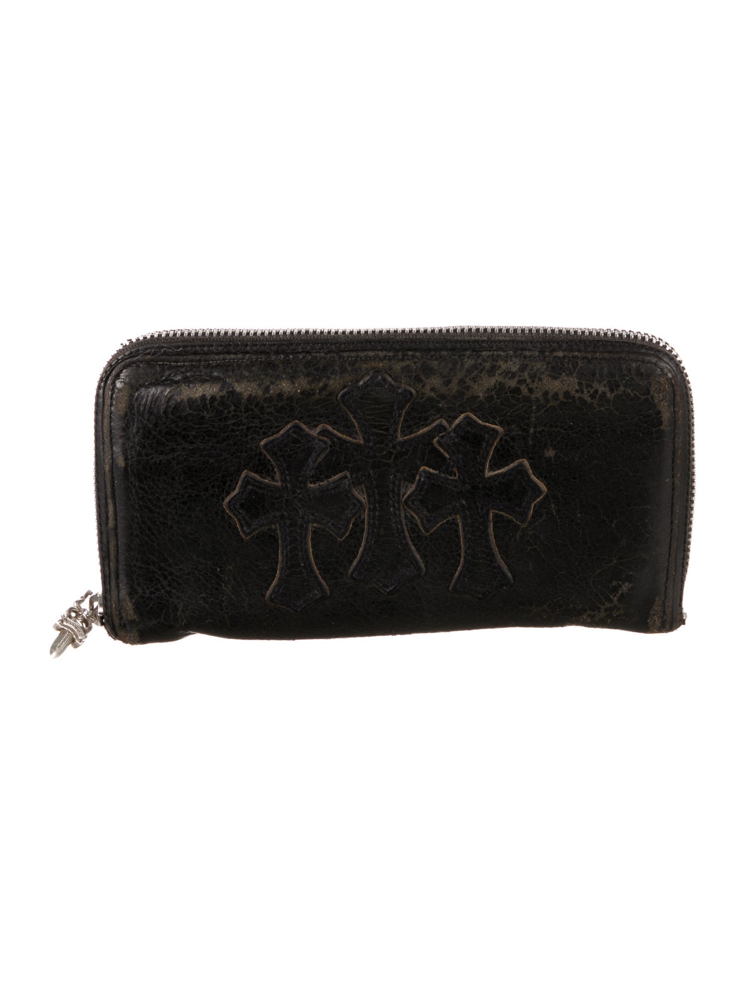 Chrome Hearts Cemetery Leather Continental Wallet