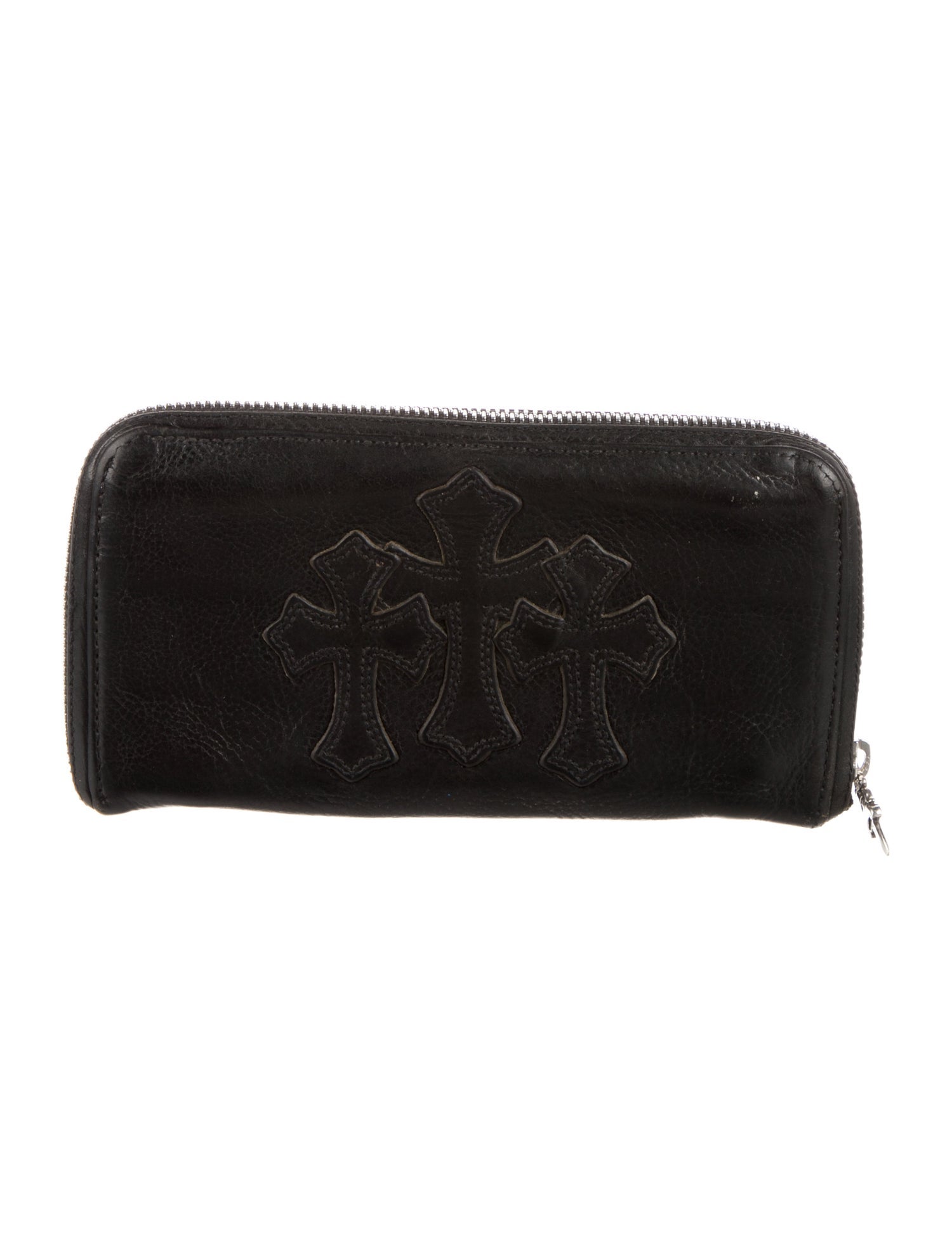 Chrome Hearts Cemetery Clutch Leather Continental Wallet