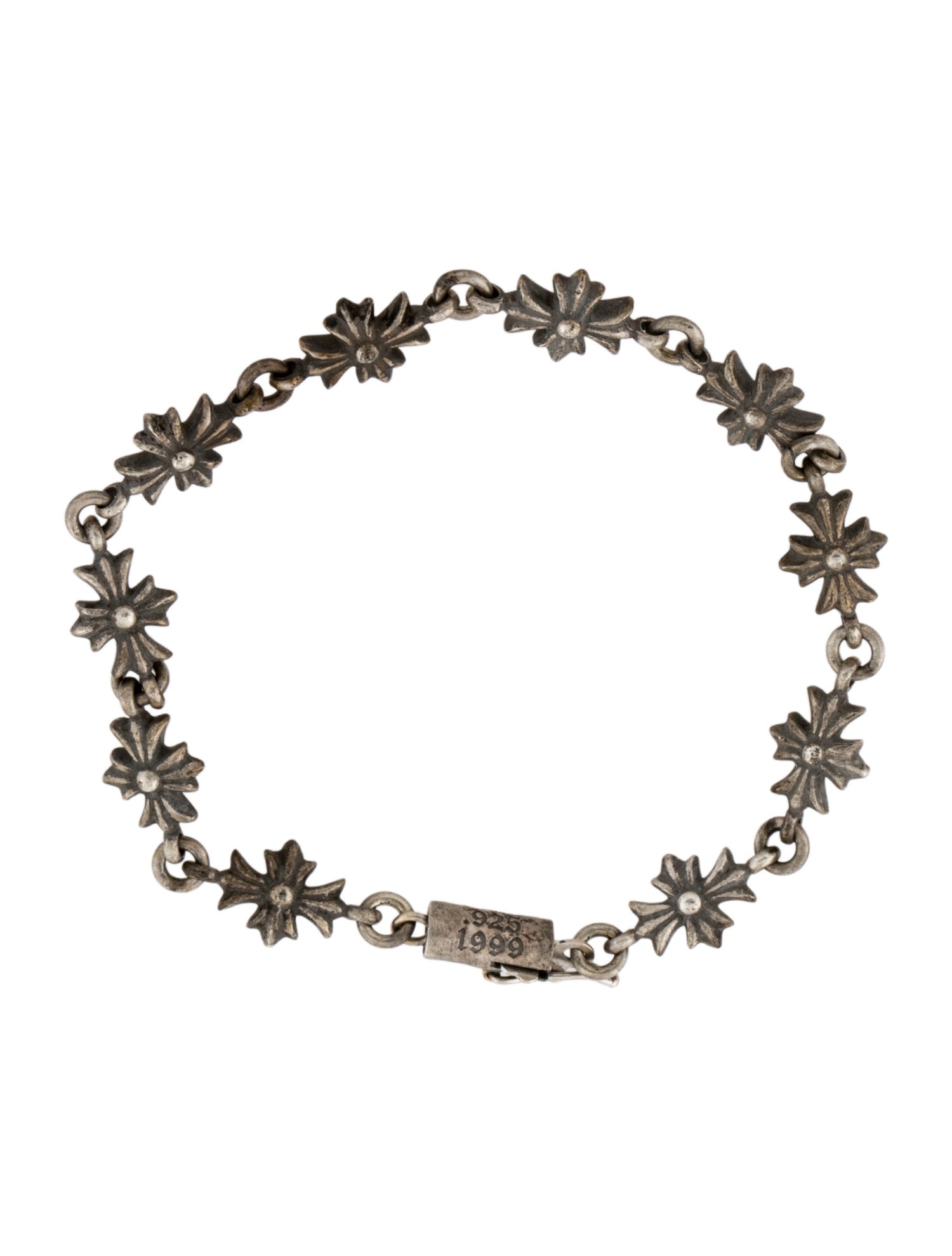 Chrome Hearts Tiny Maltese Cross Link Bracelet