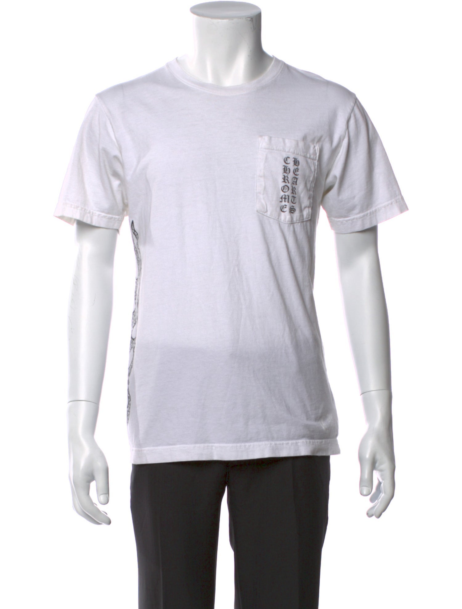 Chrome Hearts Flame Graphic Print T-Shirt