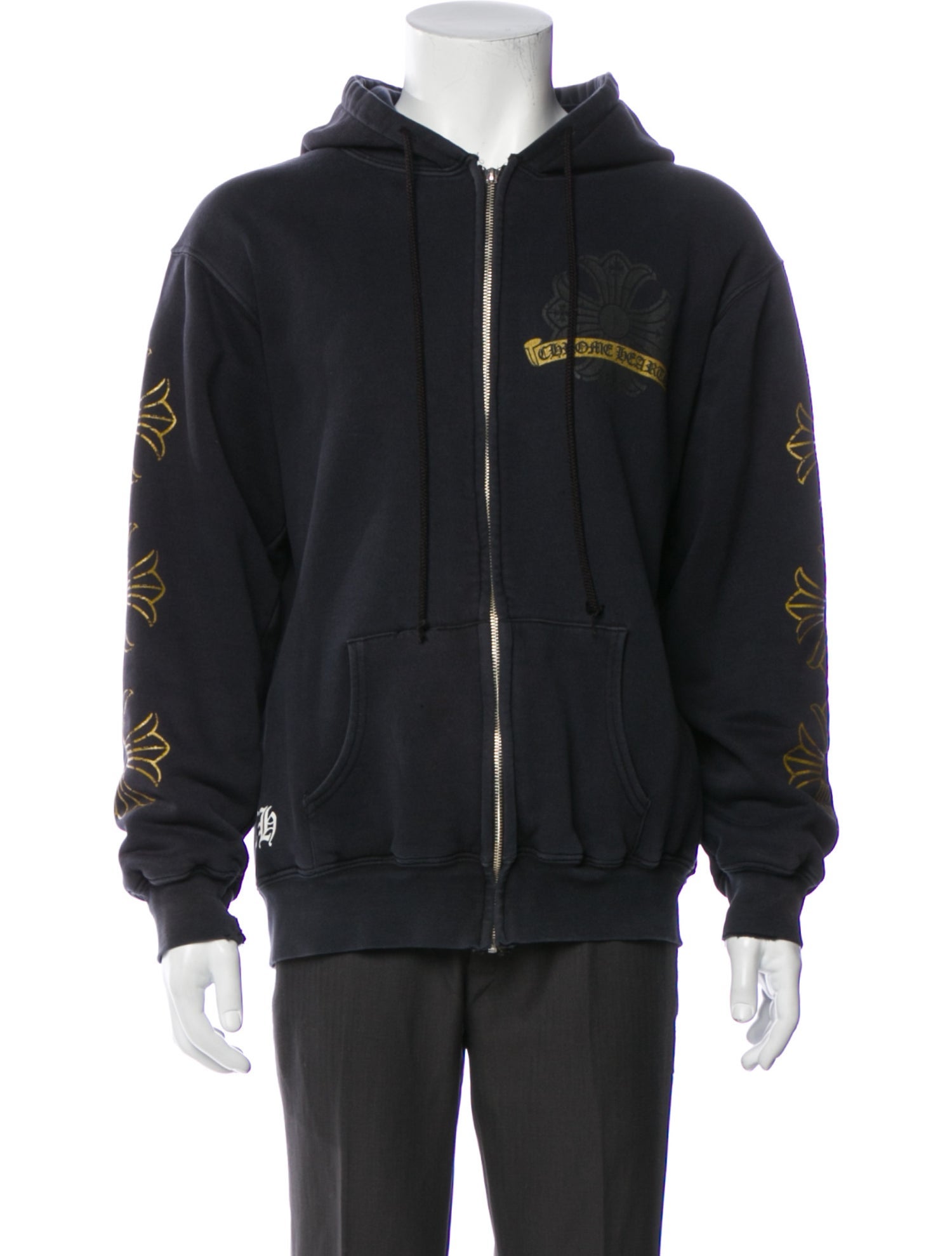 Chrome Hearts Thermal Lined Graphic Print Hoodie