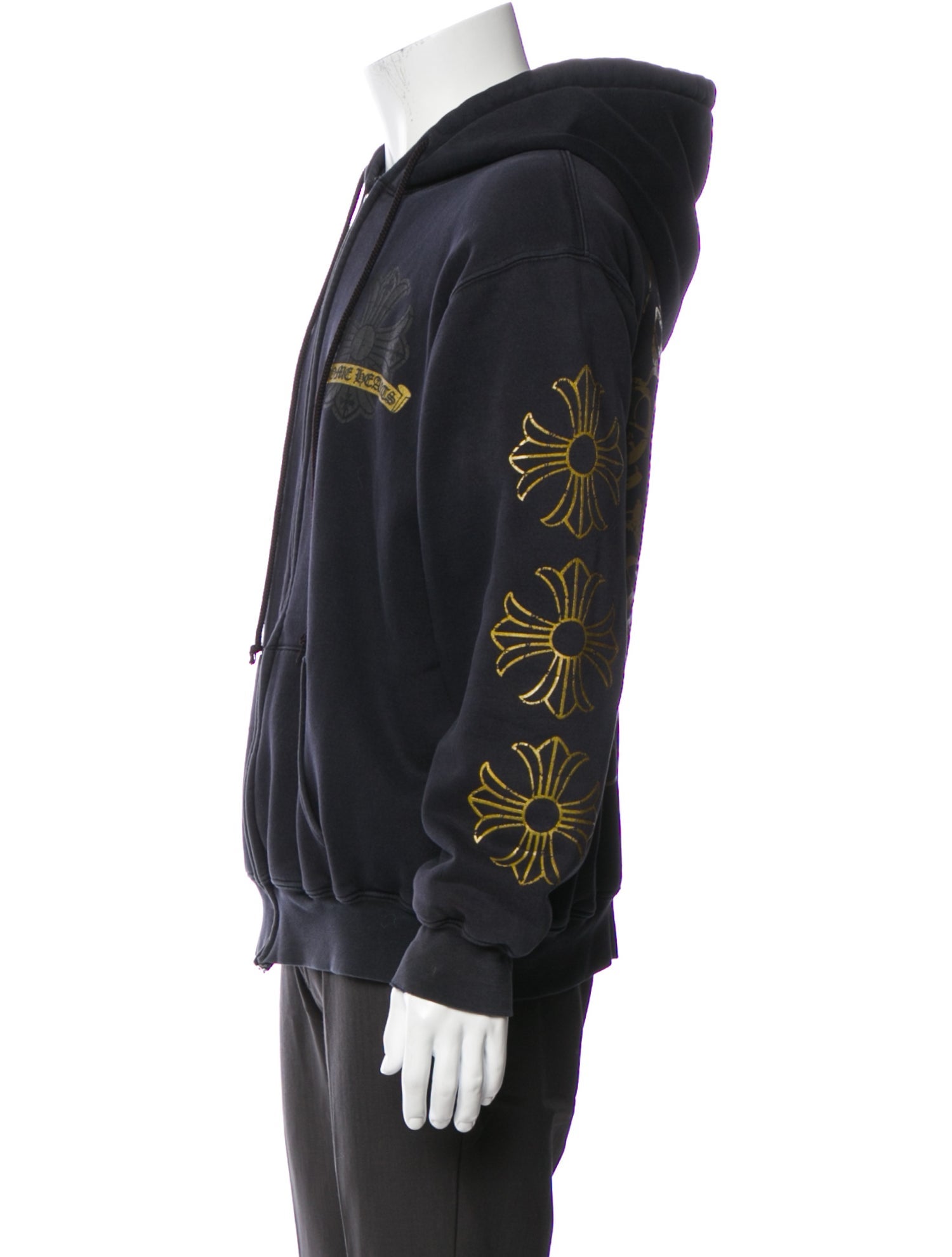 Chrome Hearts Thermal Lined Graphic Print Hoodie