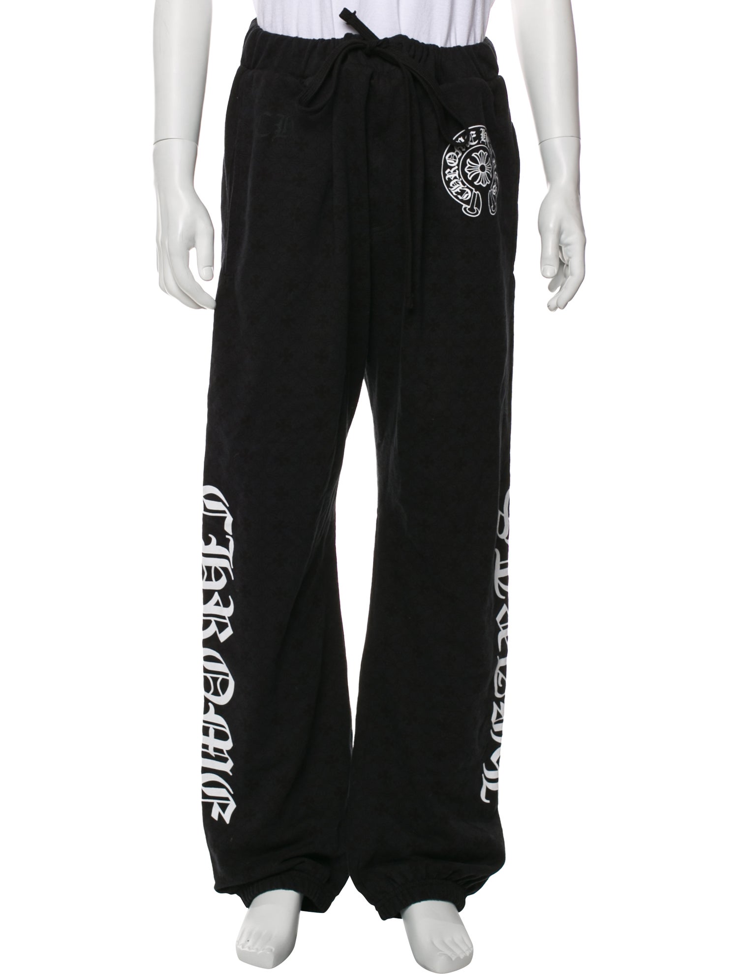 Chrome Hearts Horseshoe Graphic Print Lounge Bottoms