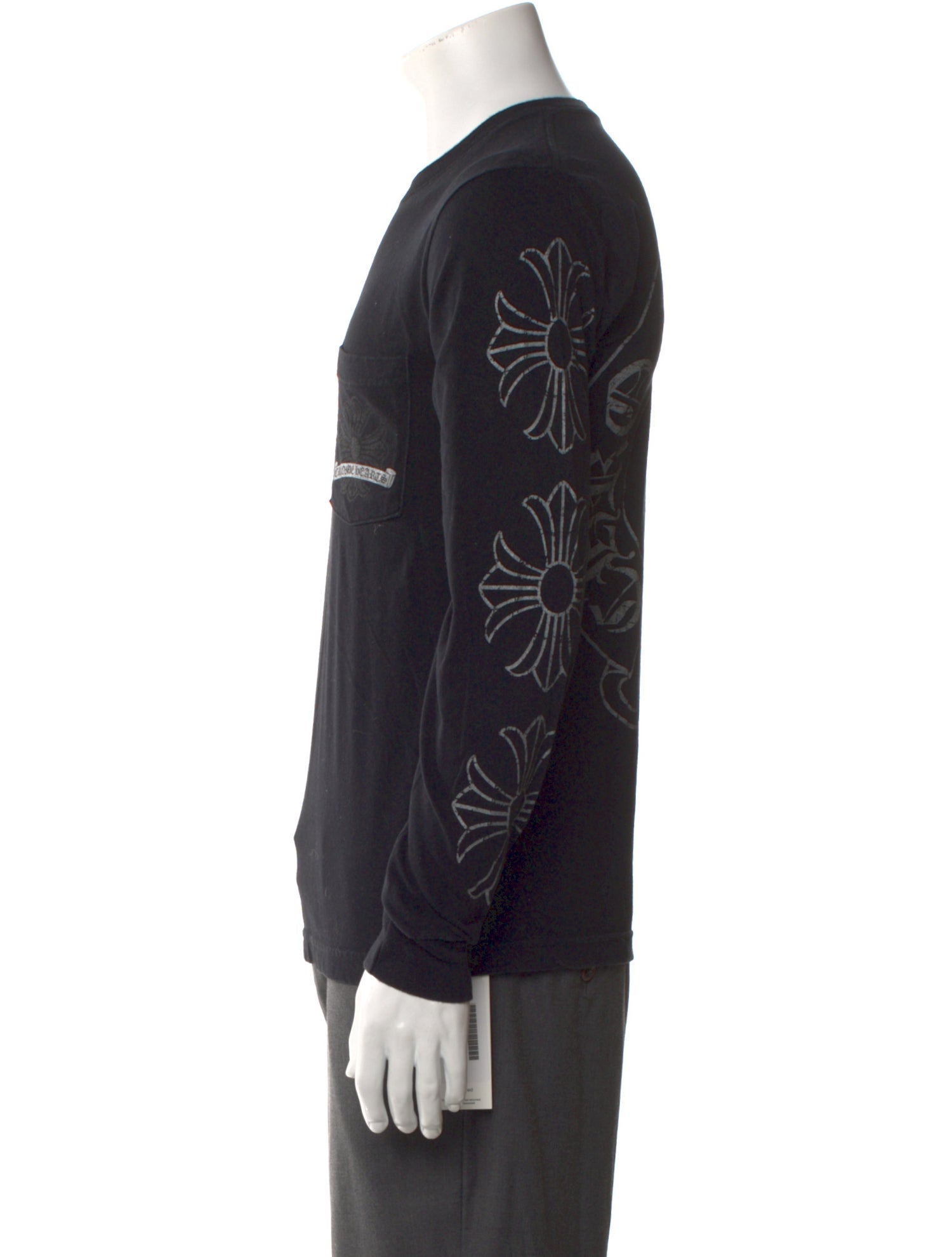 Chrome Hearts Horseshoe Pocket Graphic Print Henley