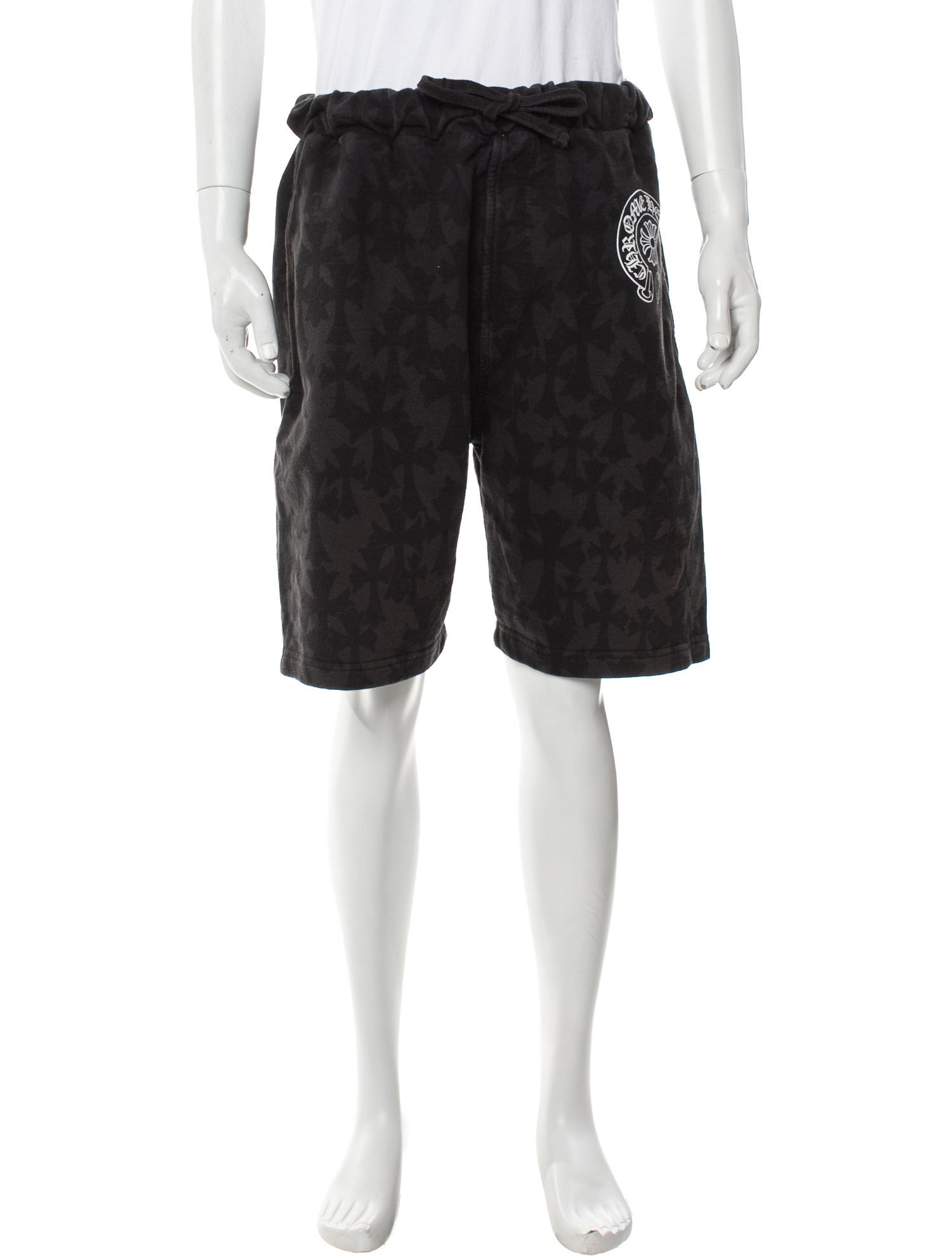 Chrome Hearts Crosses Pattern Jogger Shorts