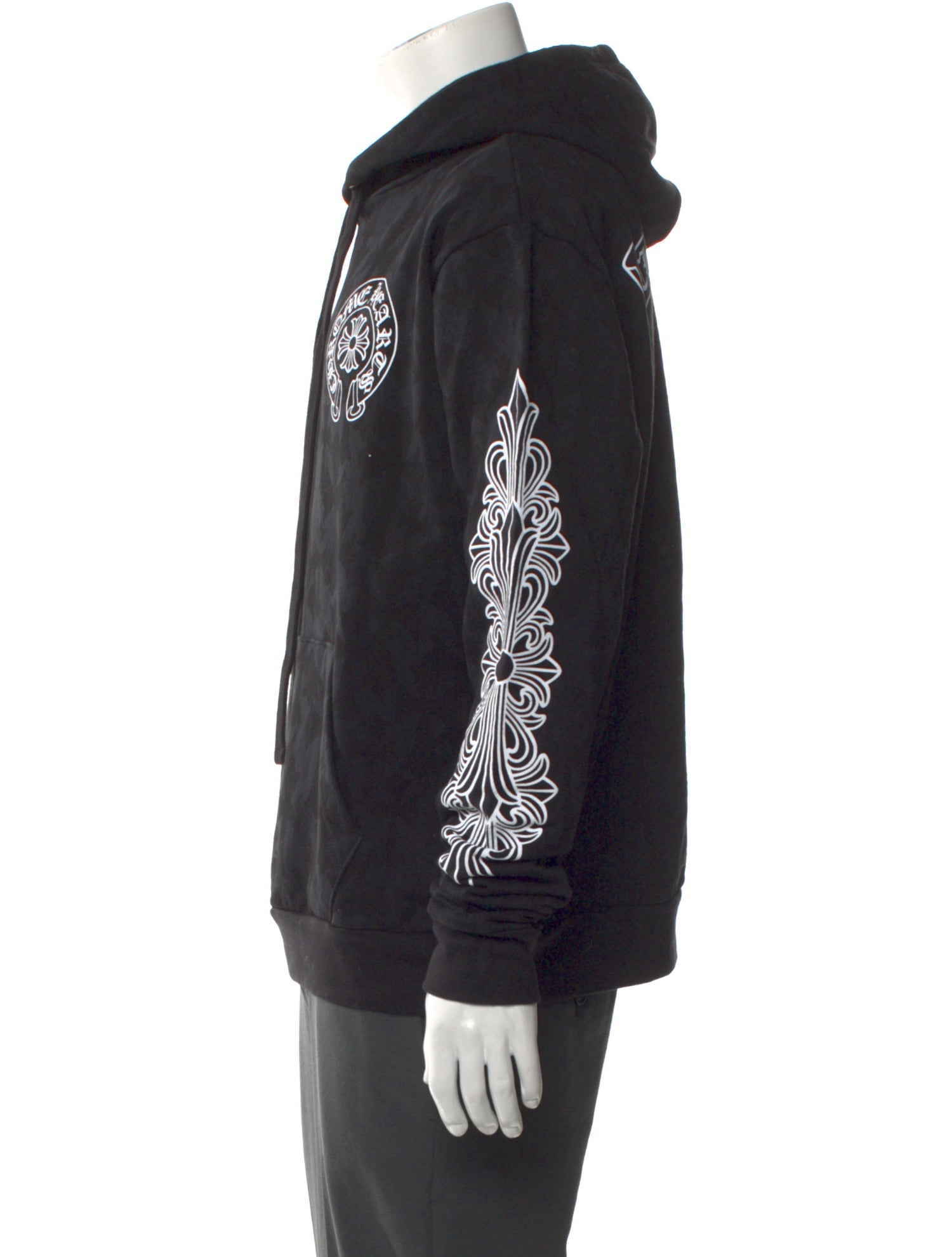 Chrome Hearts Graphic Print Crew Neck Hoodie
