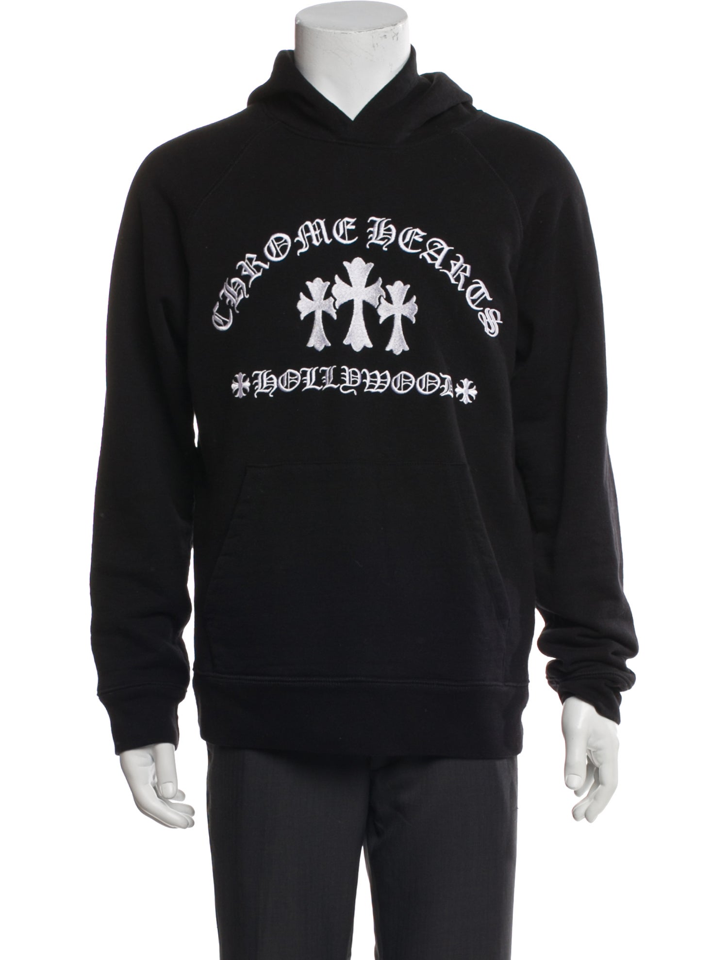 Chrome Hearts Graphic Print Crew Neck Hoodie