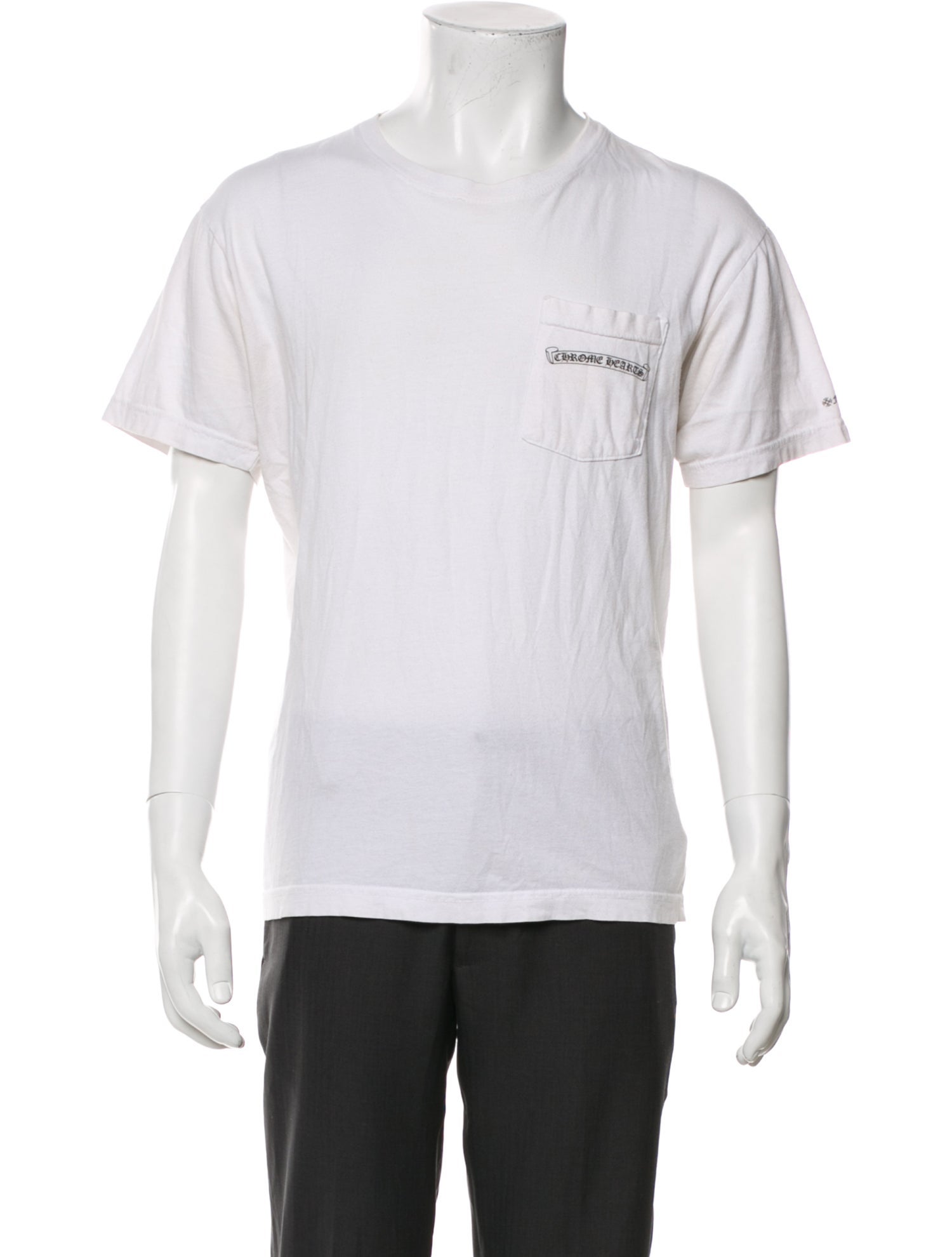 Chrome Hearts Scroll Logo Crew Neck T-Shirt