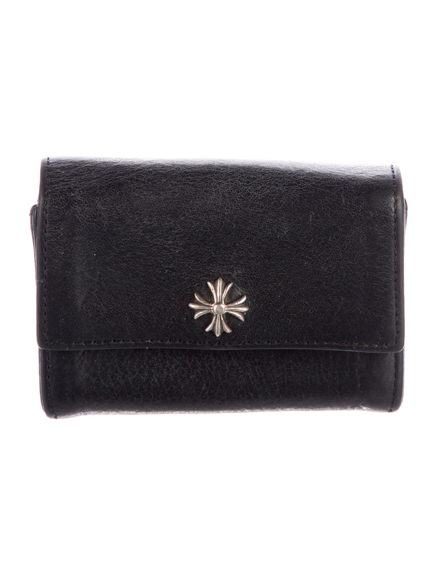 Chrome Hearts CH Plus Leather Trifold Wallet