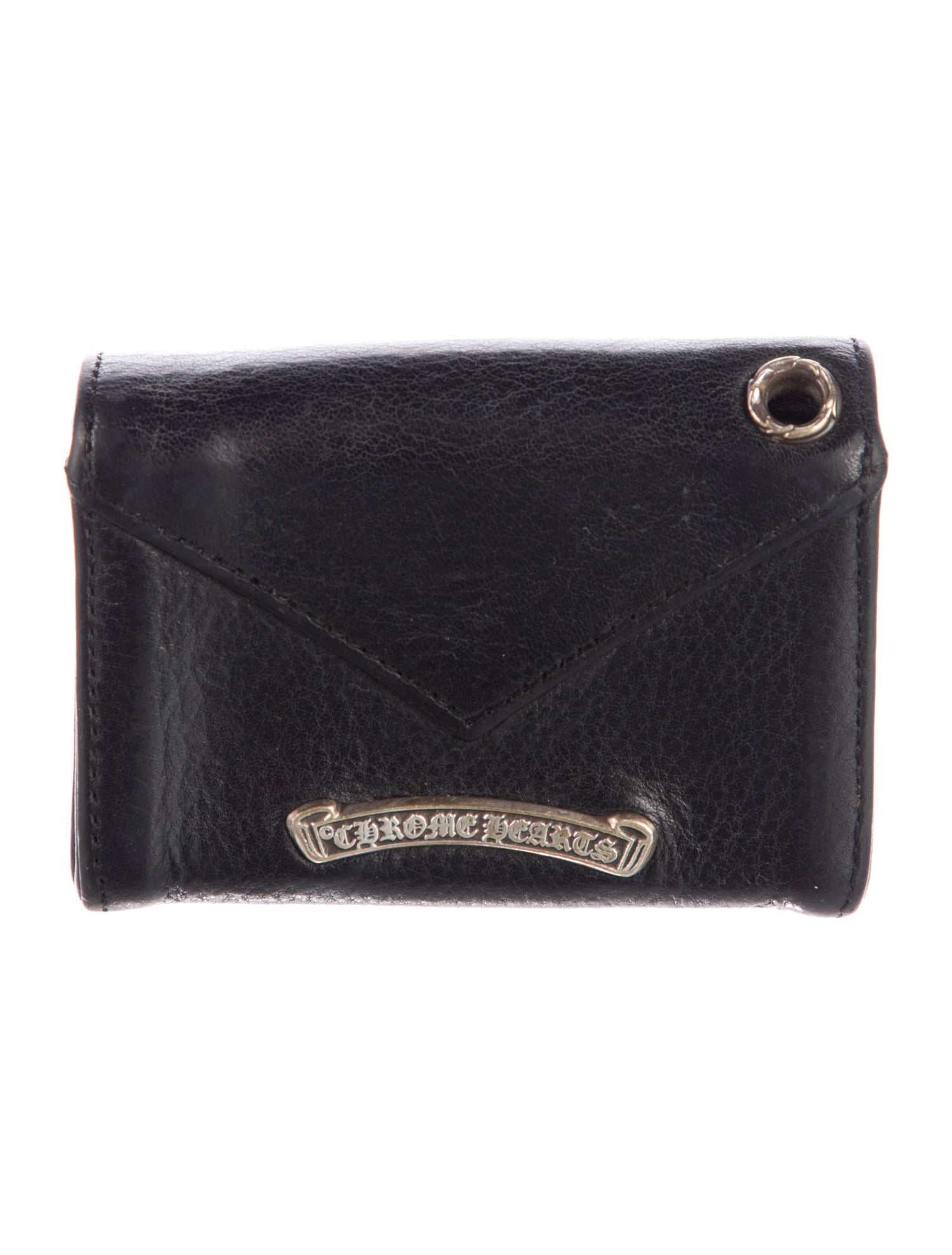 Chrome Hearts CH Plus Leather Trifold Wallet